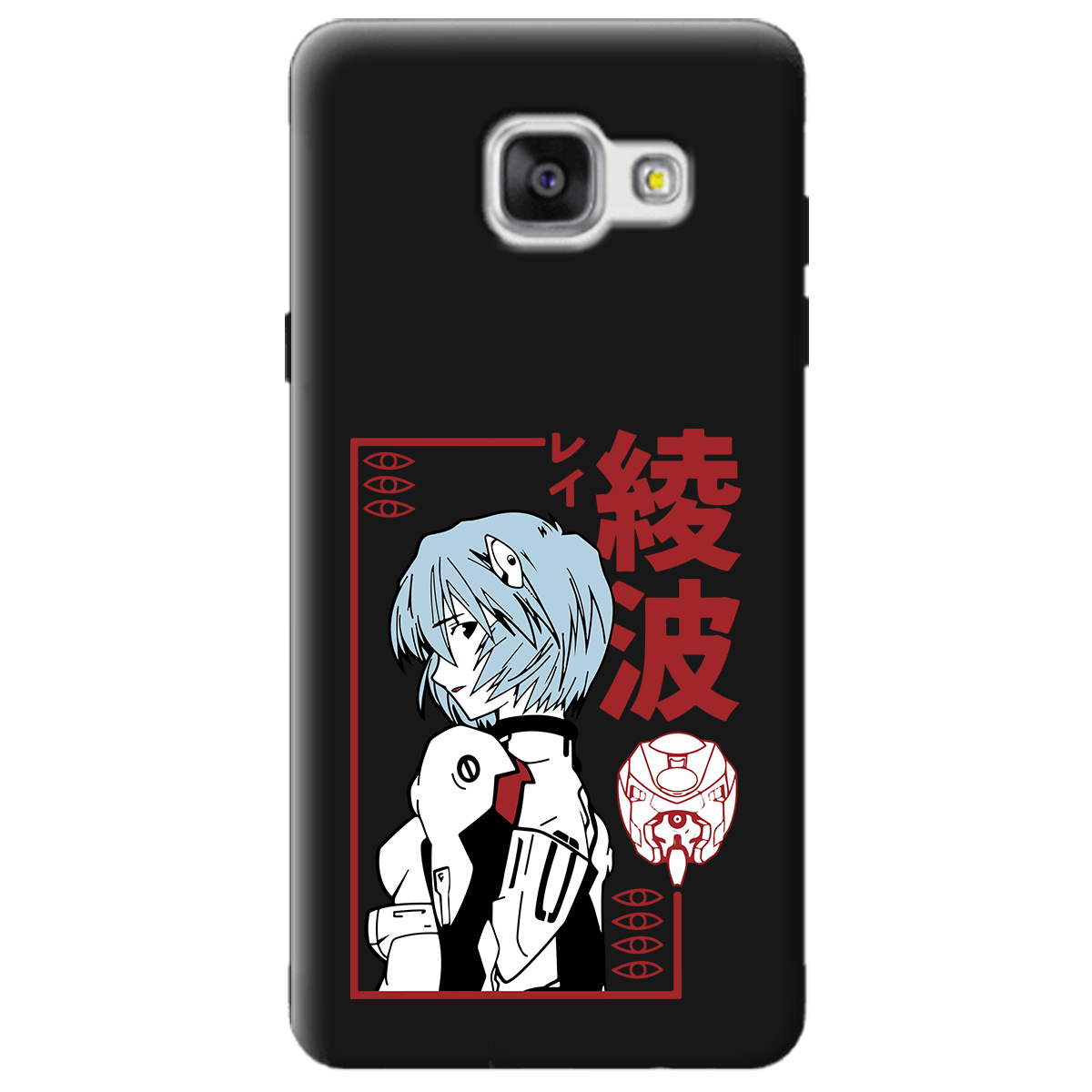 Чохол для Samsung Galaxy A5 2016 чорний матовий soft touch Аянамі Рей - фото 1 - Чохли для телефонів