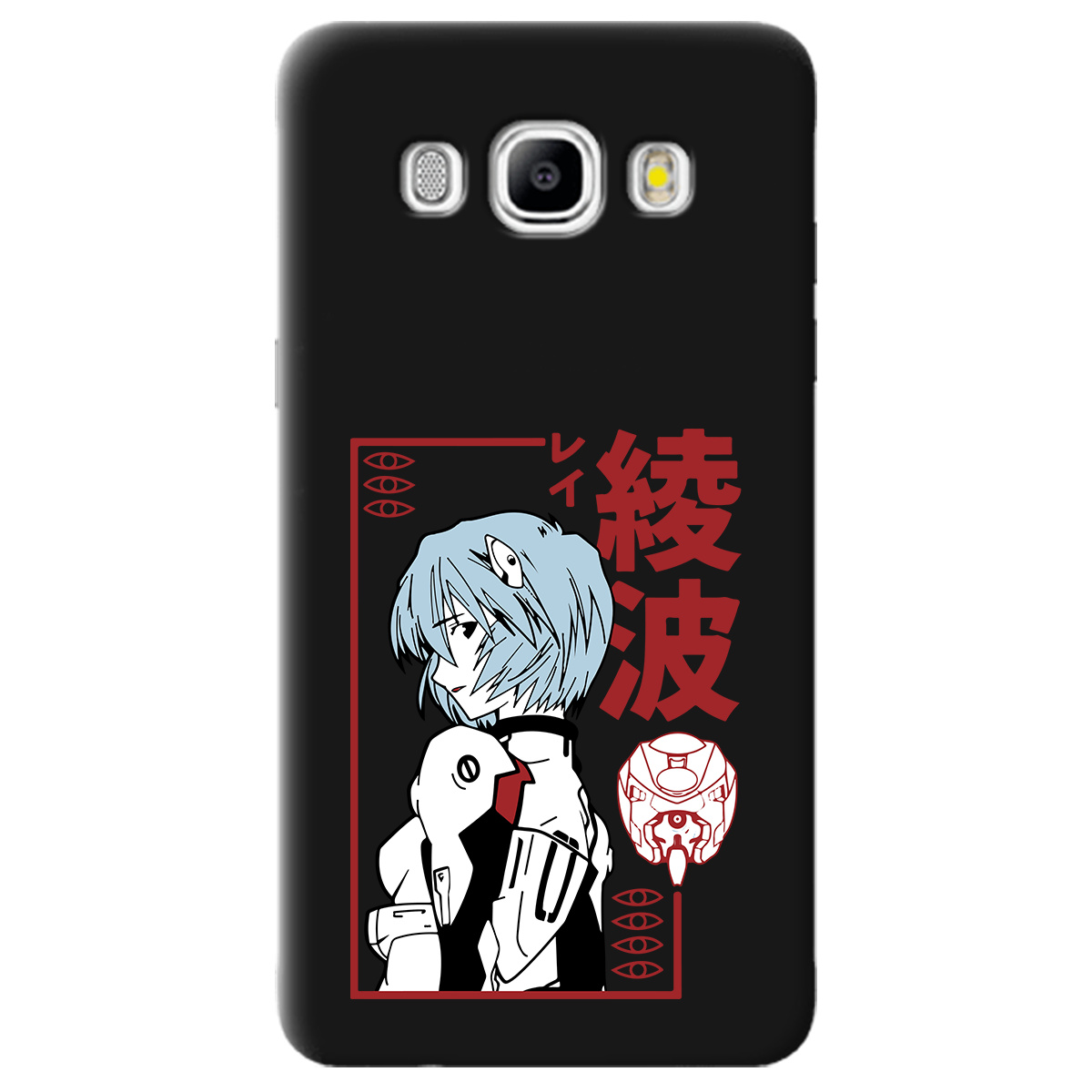 Чехол для Samsung Galaxy J5 2016 черный матовый soft touch Аянамі Рей - фото 1 - Чехлы для телефонов