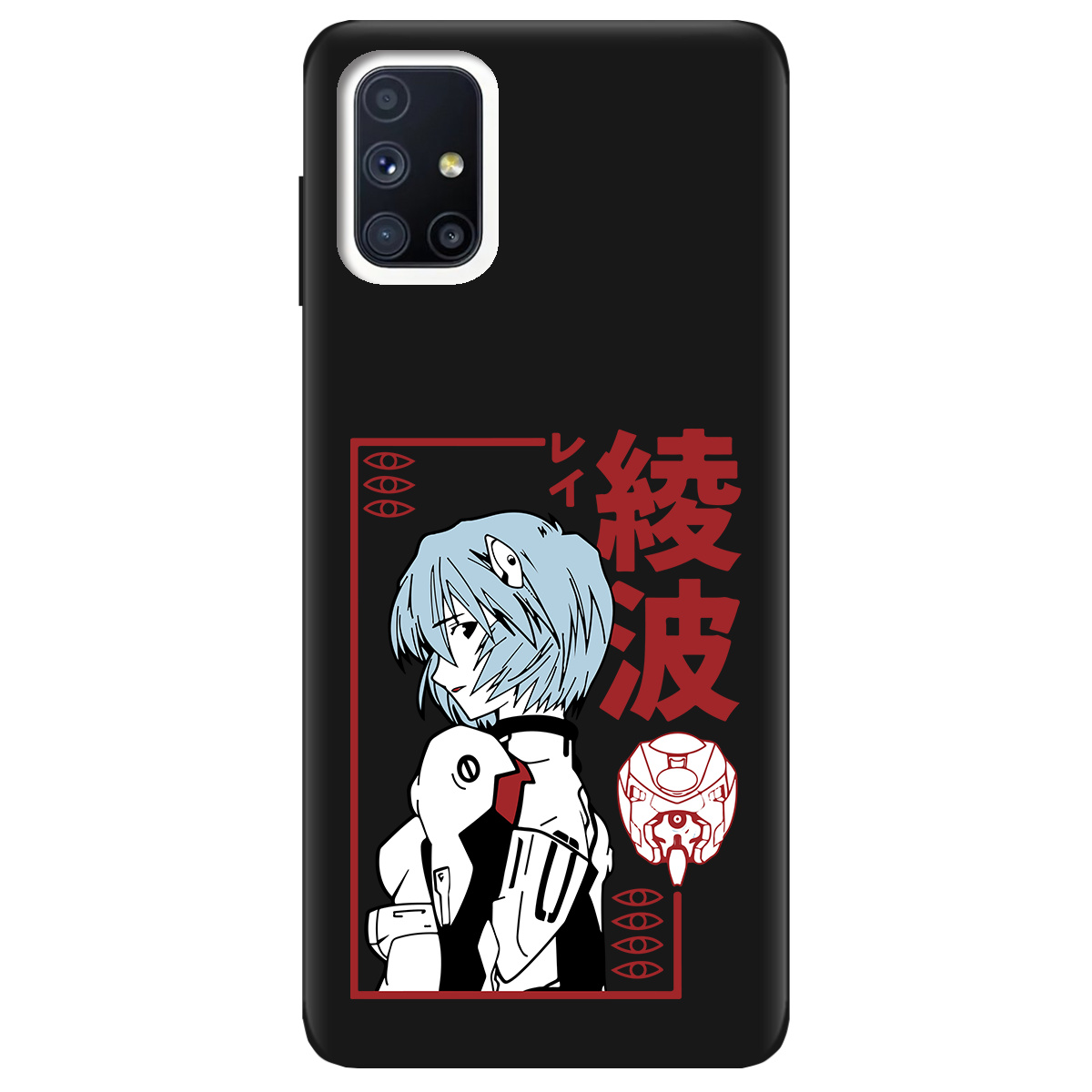 Чехол для Samsung Galaxy M51 черный матовый soft touch Аянамі Рей - фото 1 - Чехлы для телефонов