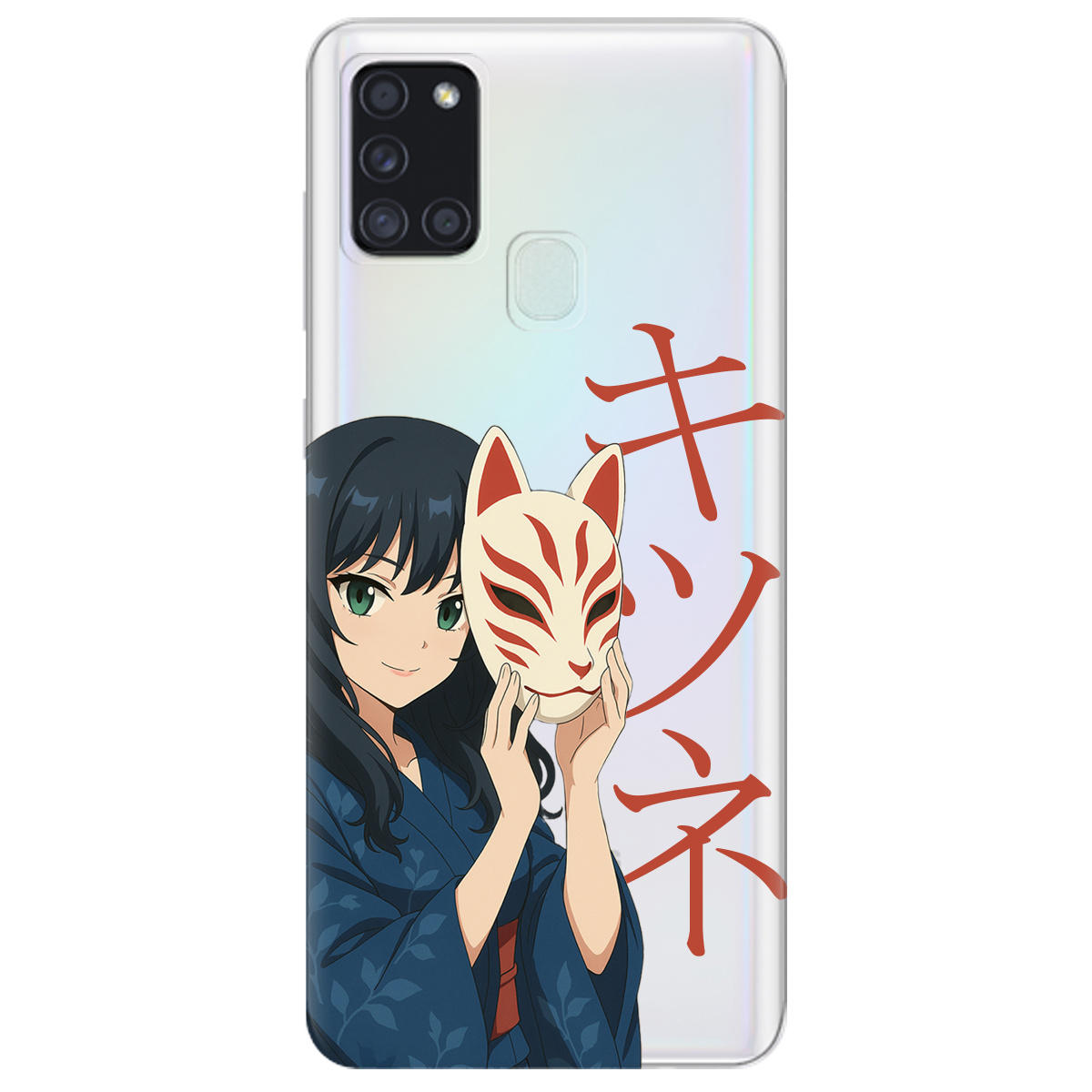 Чохол для Samsung Galaxy A21s Кітсуне - фото 1 - Чохли для телефонів