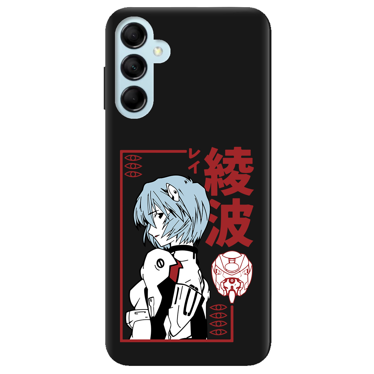 Чохол для Samsung Galaxy M14 5G чорний матовий soft touch Аянамі Рей - фото 1 - Чохли для телефонів