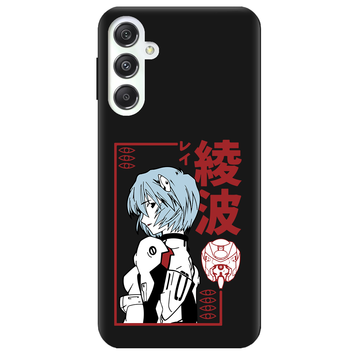 Чохол для Samsung Galaxy M34 5G чорний матовий soft touch Аянамі Рей - фото 1 - Чохли для телефонів