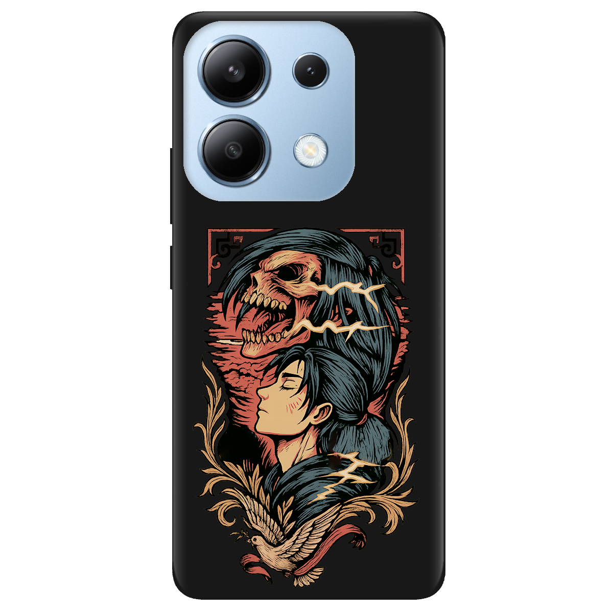 Чохол для Xiaomi Redmi Note 13 4G чорний матовий soft touch Ерен - фото 1 - Чохли для телефонів