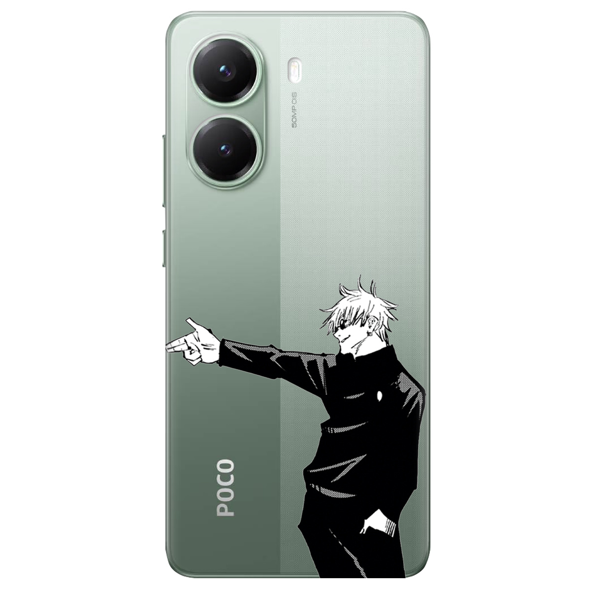 Чохол для Xiaomi Poco X7 Pro Годжо Сатору - фото 1 Чохол для Xiaomi Poco X7 Pro Годжо Сатору - фото 1 - Чохли для телефонів