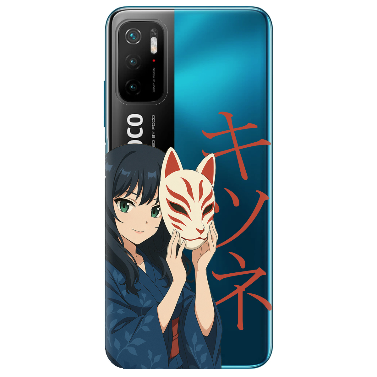 Чехол для Xiaomi Poco M3 Pro Кітсуне - фото 1 - Чехлы для телефонов