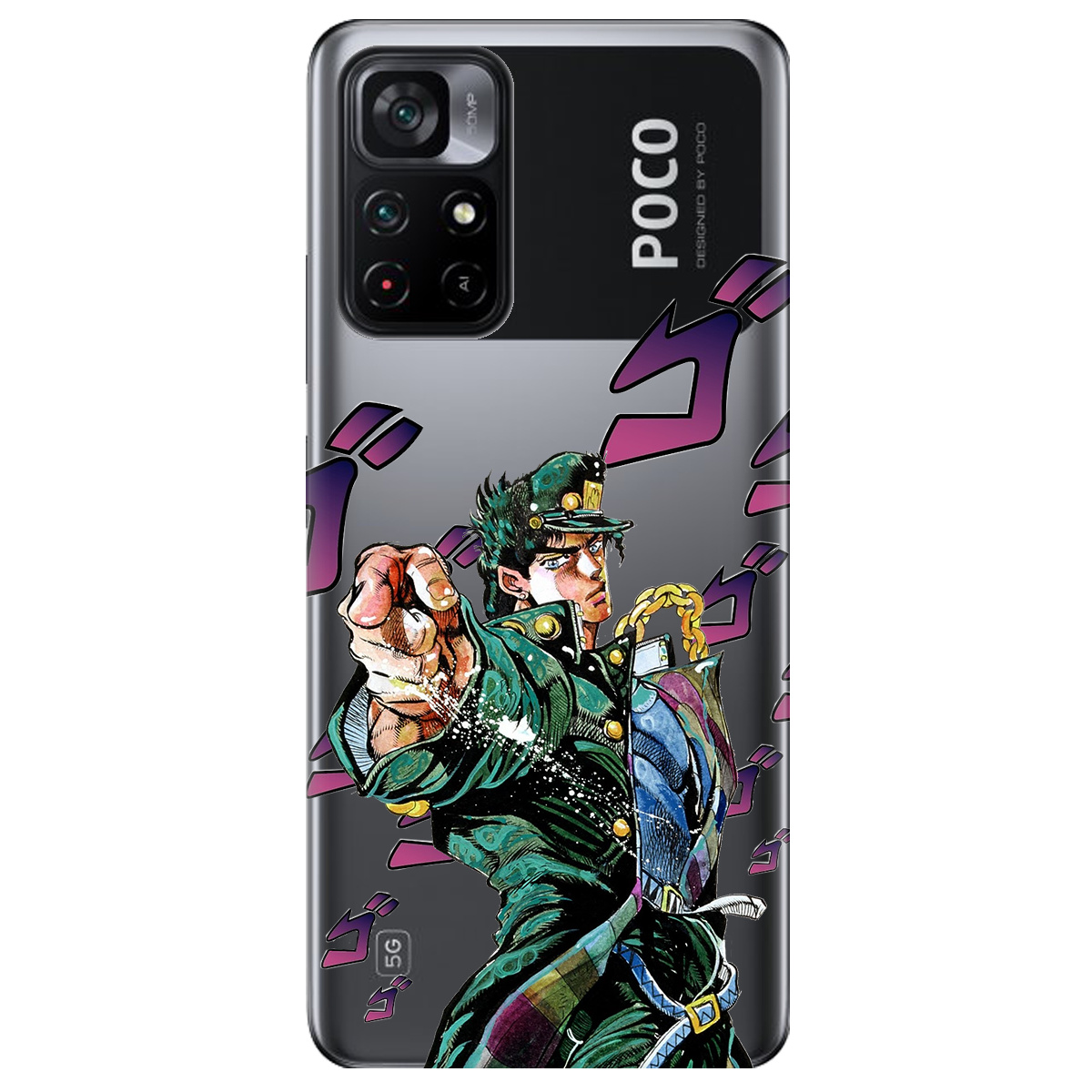 Чехол для Xiaomi Poco M4 Pro 5G Джоджо - фото 1 - Чехлы для телефонов