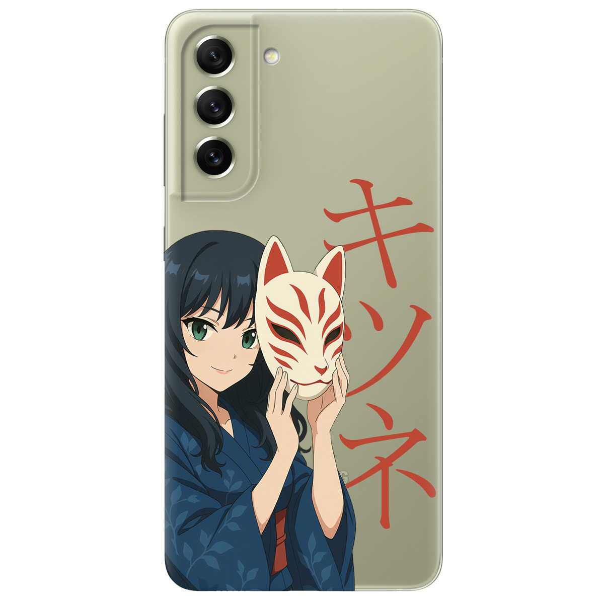 Чехол для Samsung Galaxy S21 FE Кітсуне - фото 1 - Чехлы для телефонов