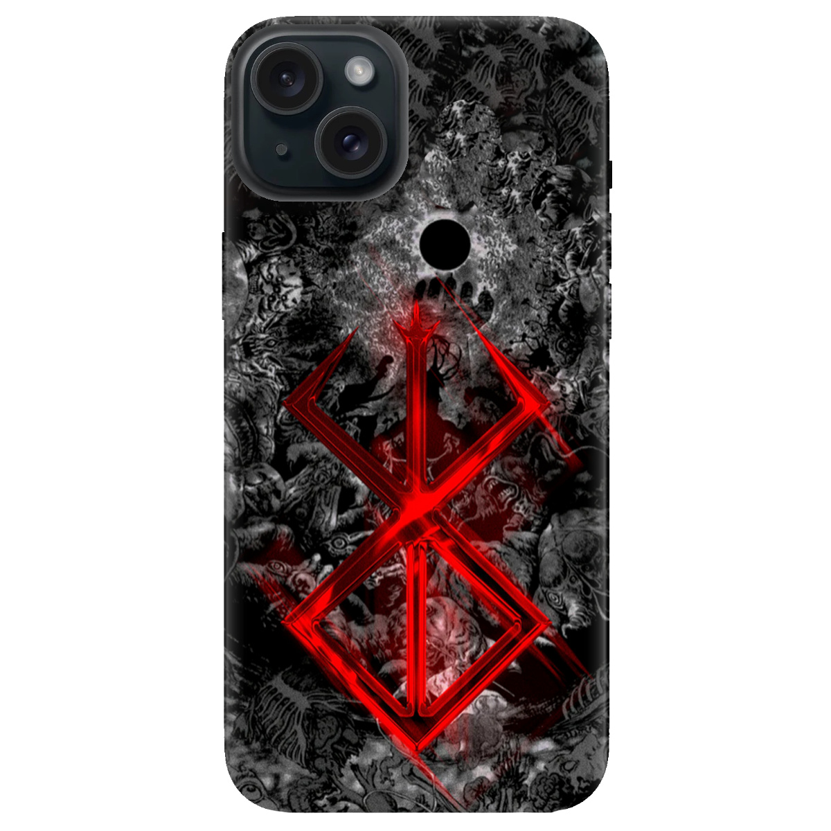 Чехол для Apple iPhone 15 Клеймо жертви - фото 1 - Чехлы для телефонов