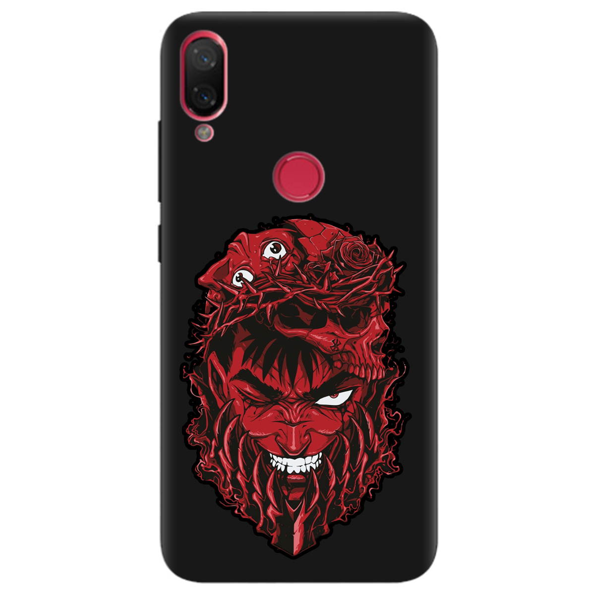 Чохол для Xiaomi Mi Play чорний матовий soft touch Red slip head - фото 1 Чохол для Xiaomi Mi Play чорний матовий soft touch Red slip head - фото 1 - Чохли для телефонів