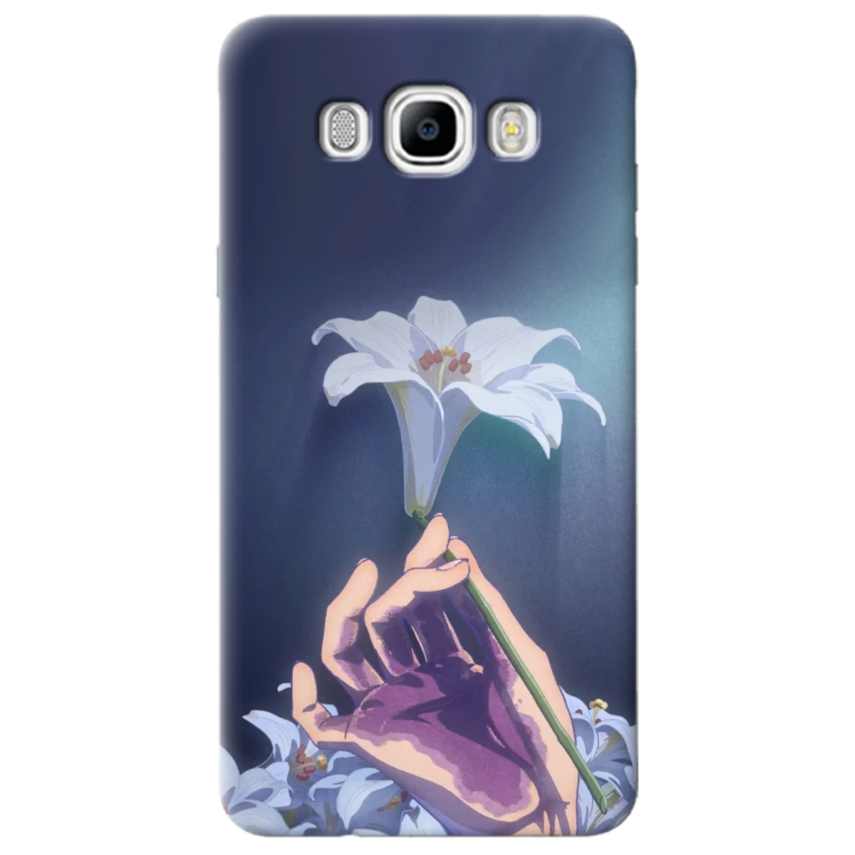 Чехол для Samsung Galaxy J7 2016 White blossoms - фото 1 - Чехлы для телефонов