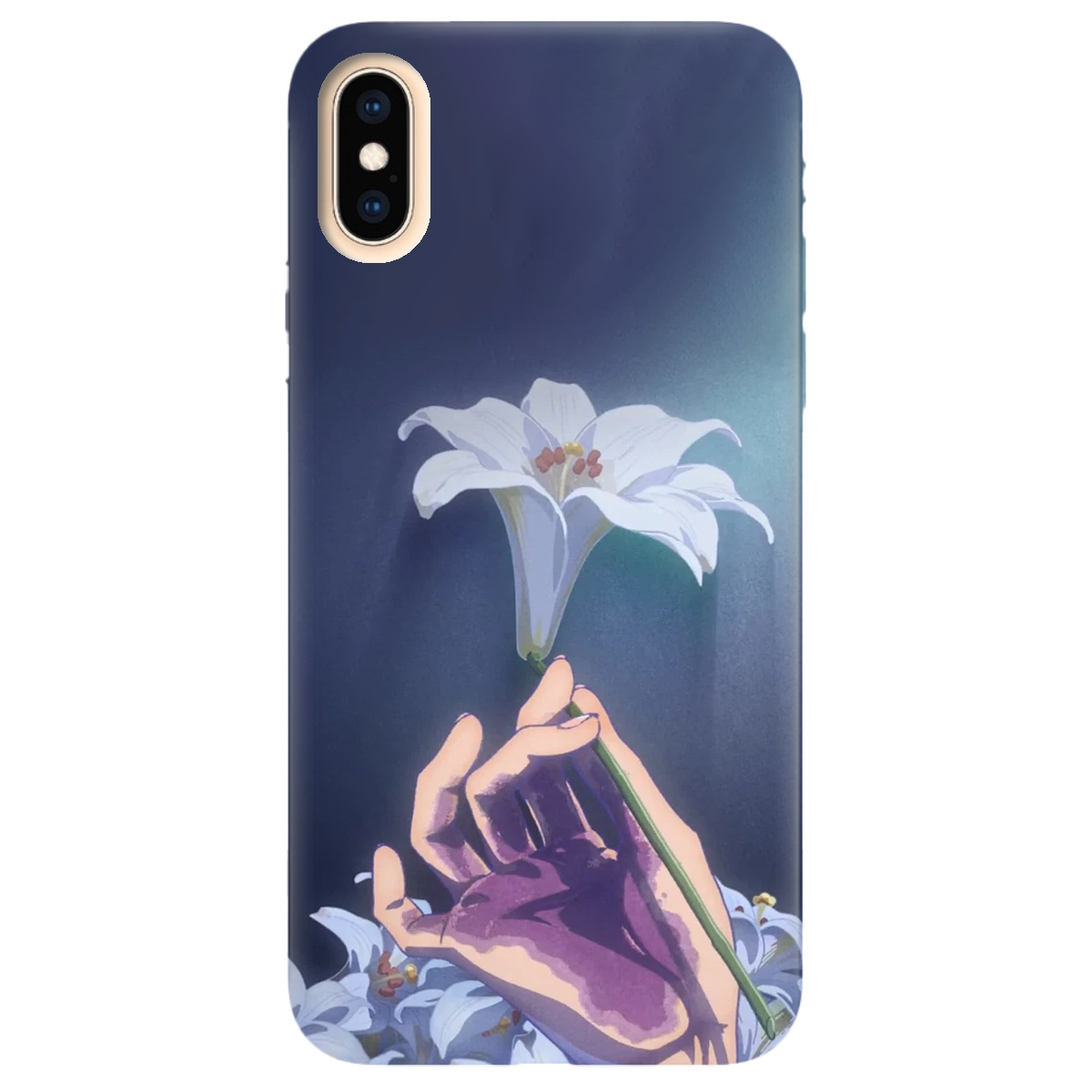 Чехол для Apple iPhone X White blossoms - фото 1 - Чехлы для телефонов