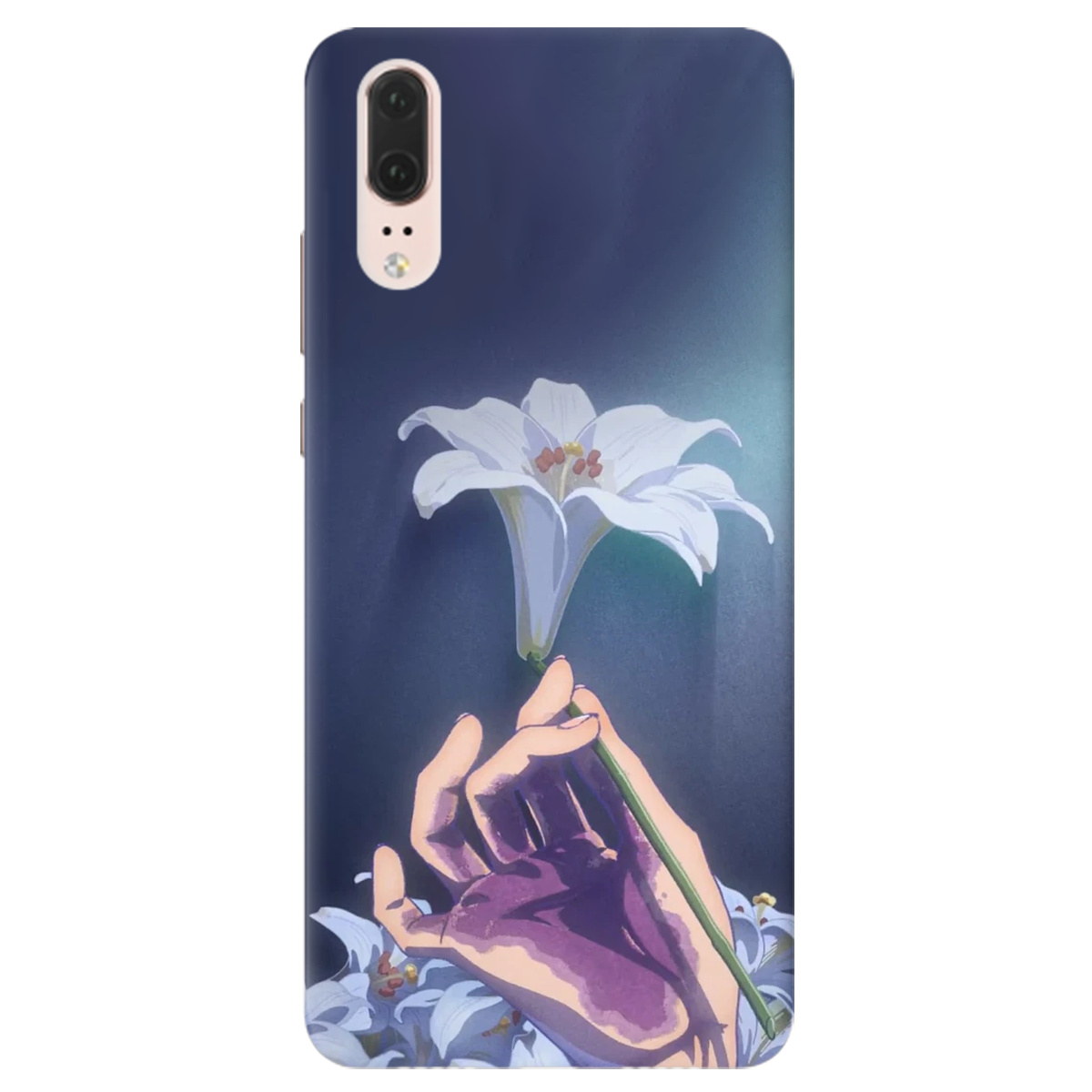 Чехол для Huawei P20 White blossoms - фото 1 - Чехлы для телефонов