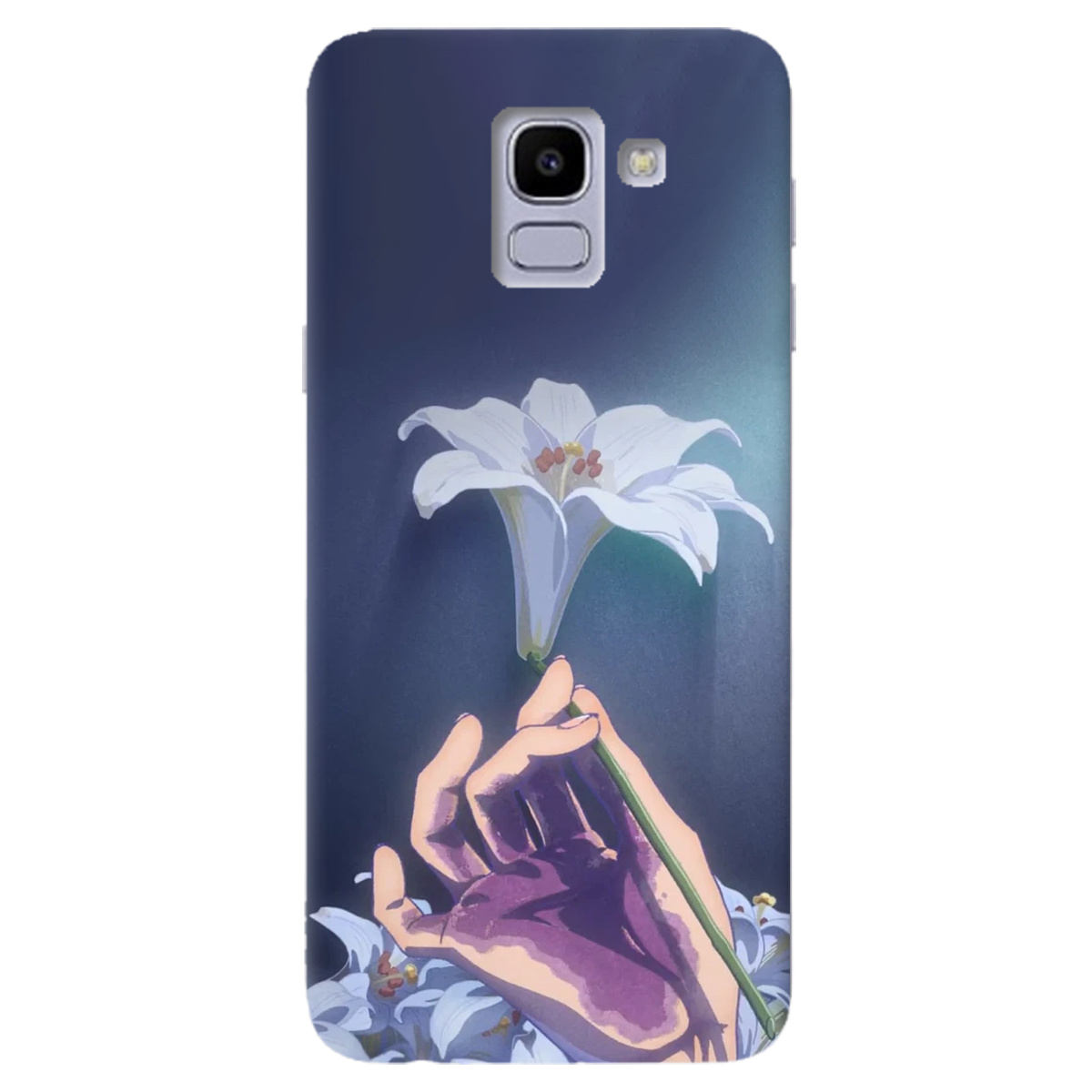 Чехол для Samsung Galaxy J6 2018 White blossoms - фото 1 - Чехлы для телефонов