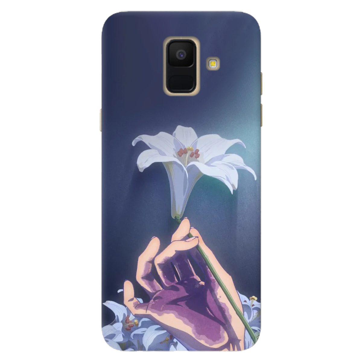 Чехол для Samsung Galaxy A6 2018 White blossoms - фото 1 - Чехлы для телефонов