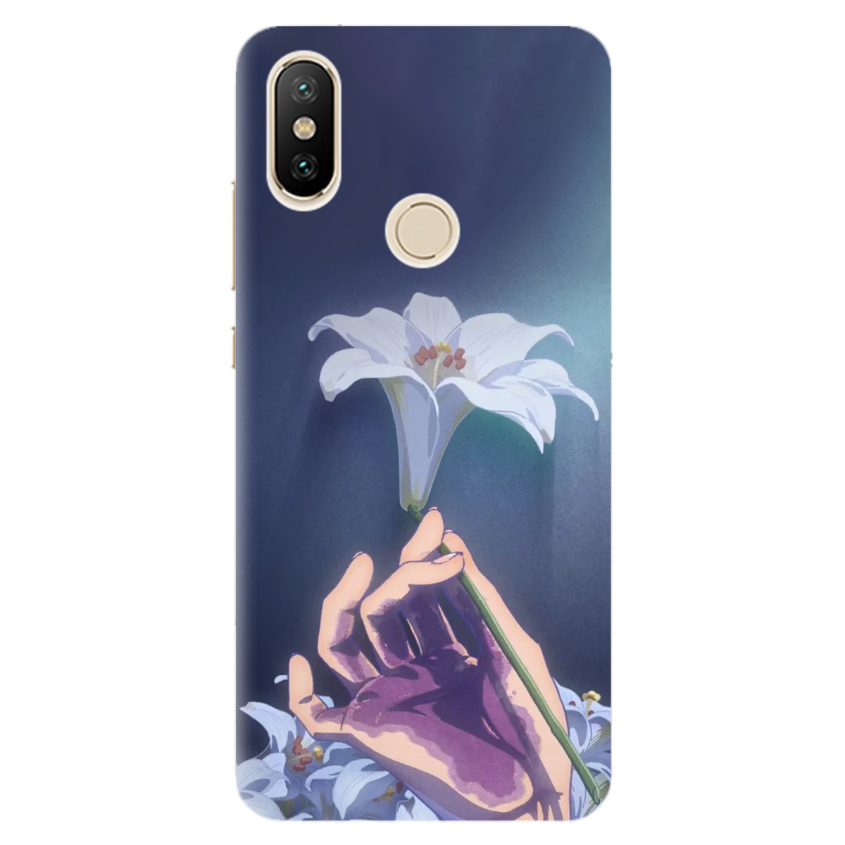 Чохол для Xiaomi Mi A2 Lite White blossoms - фото 1 - Чохли для телефонів