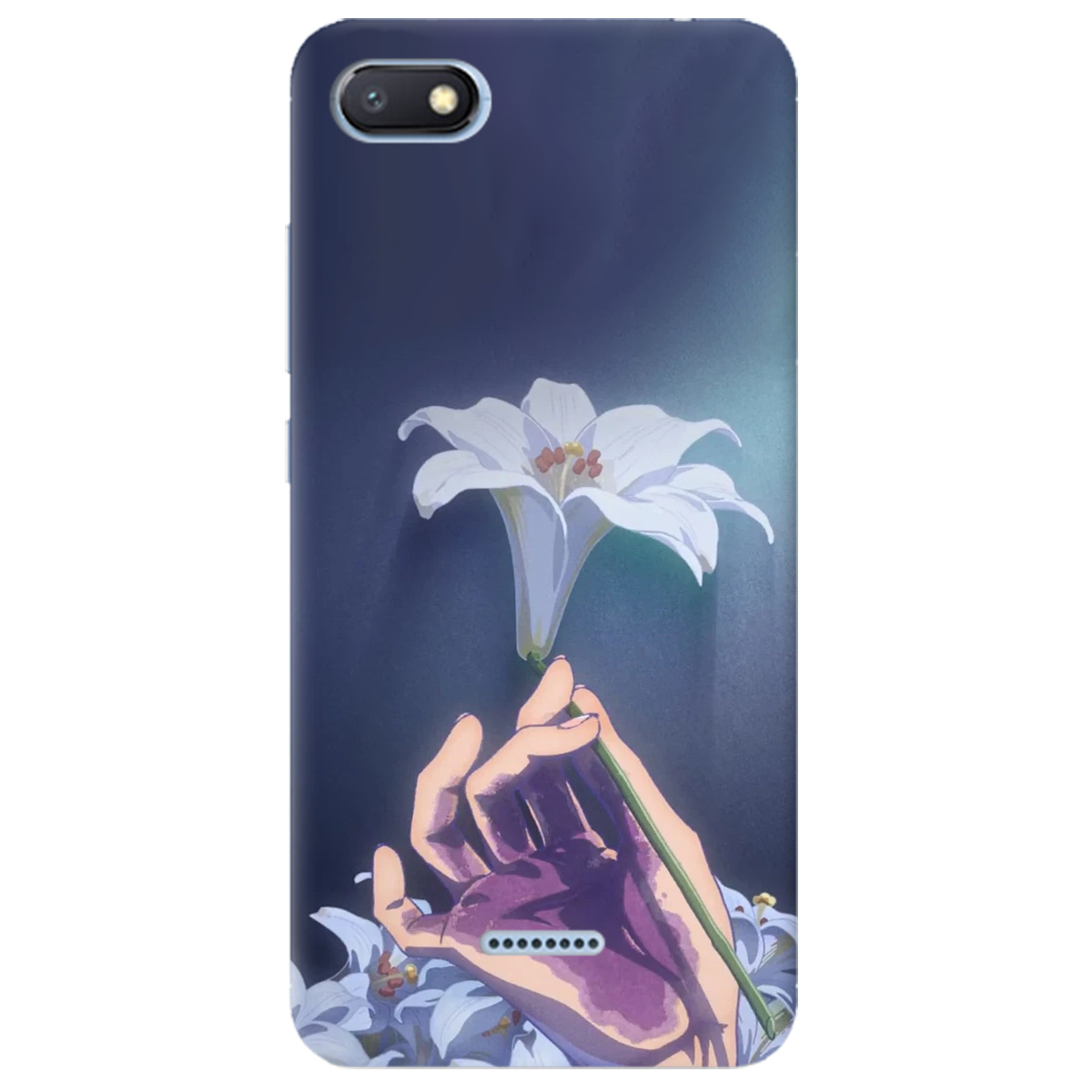 Чохол для Xiaomi Redmi 6A White blossoms - фото 1 Чохол для Xiaomi Redmi 6A White blossoms - фото 1 - Чохли для телефонів