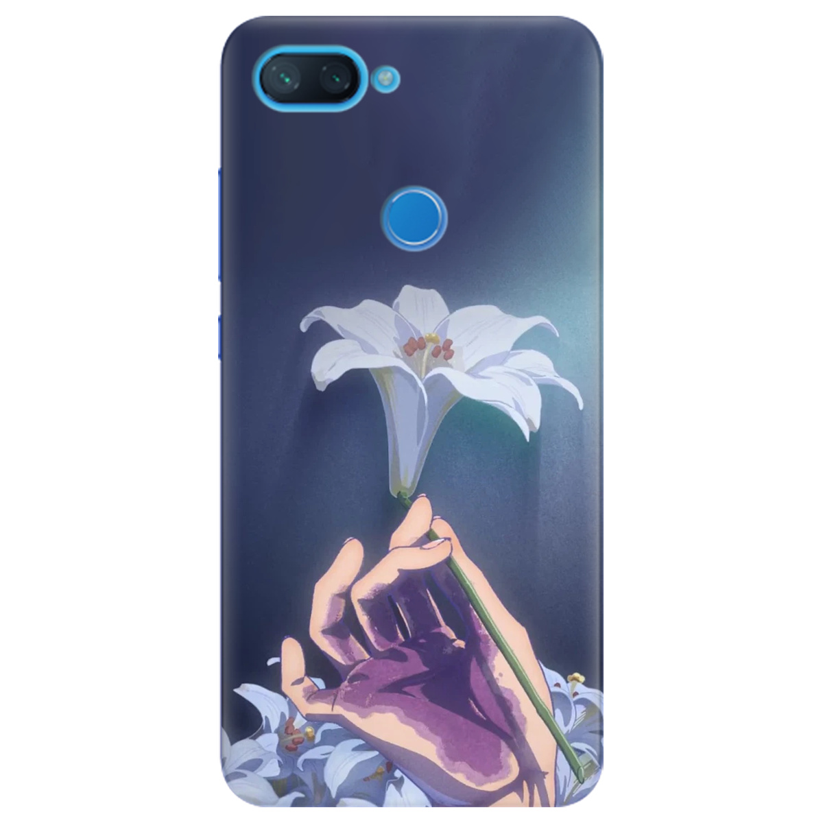 Чехол для Xiaomi Mi 8 Lite White blossoms - фото 1 Чехол для Xiaomi Mi 8 Lite White blossoms - фото 1 - Чехлы для телефонов