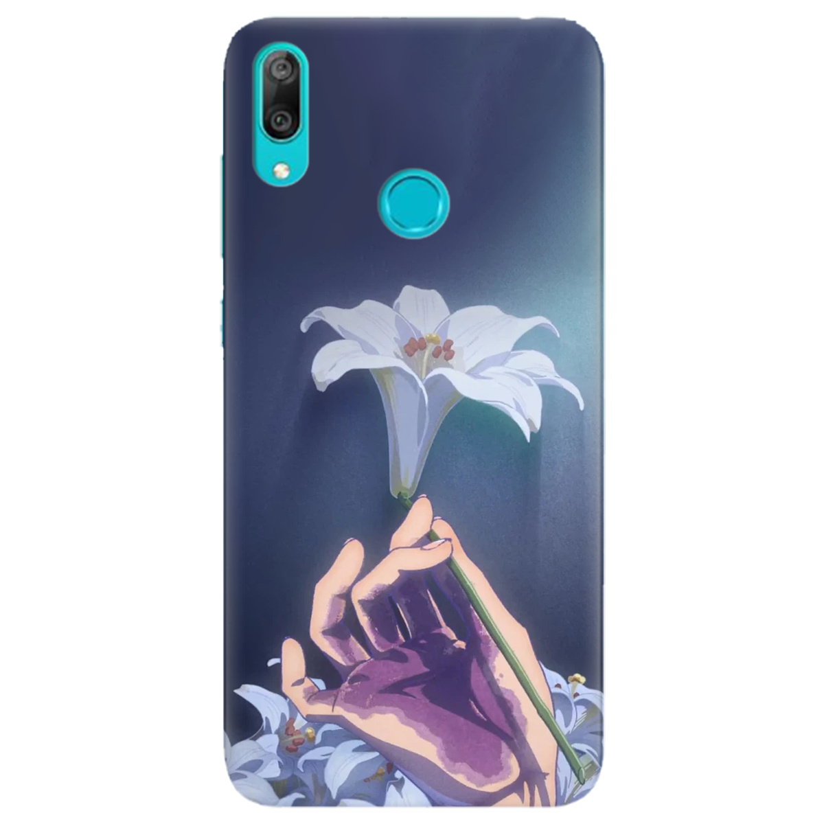 Чехол для Huawei Y7 2019 White blossoms - фото 1 - Чехлы для телефонов