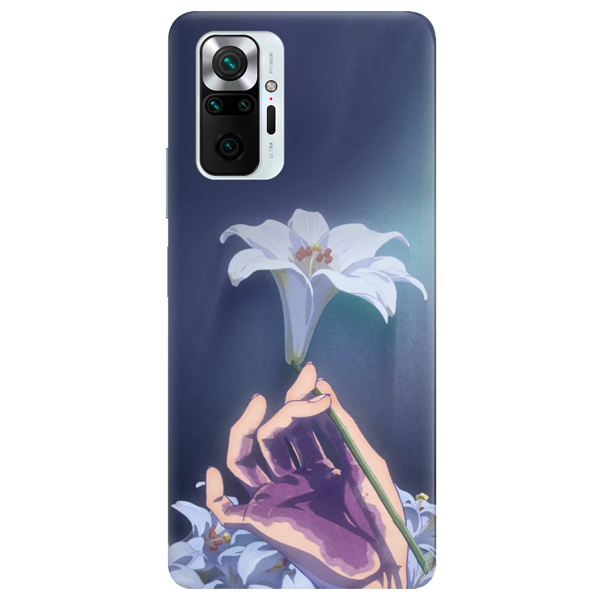 Чехол для Xiaomi Redmi Note 10 Pro White blossoms - фото 1 - Чехлы для телефонов