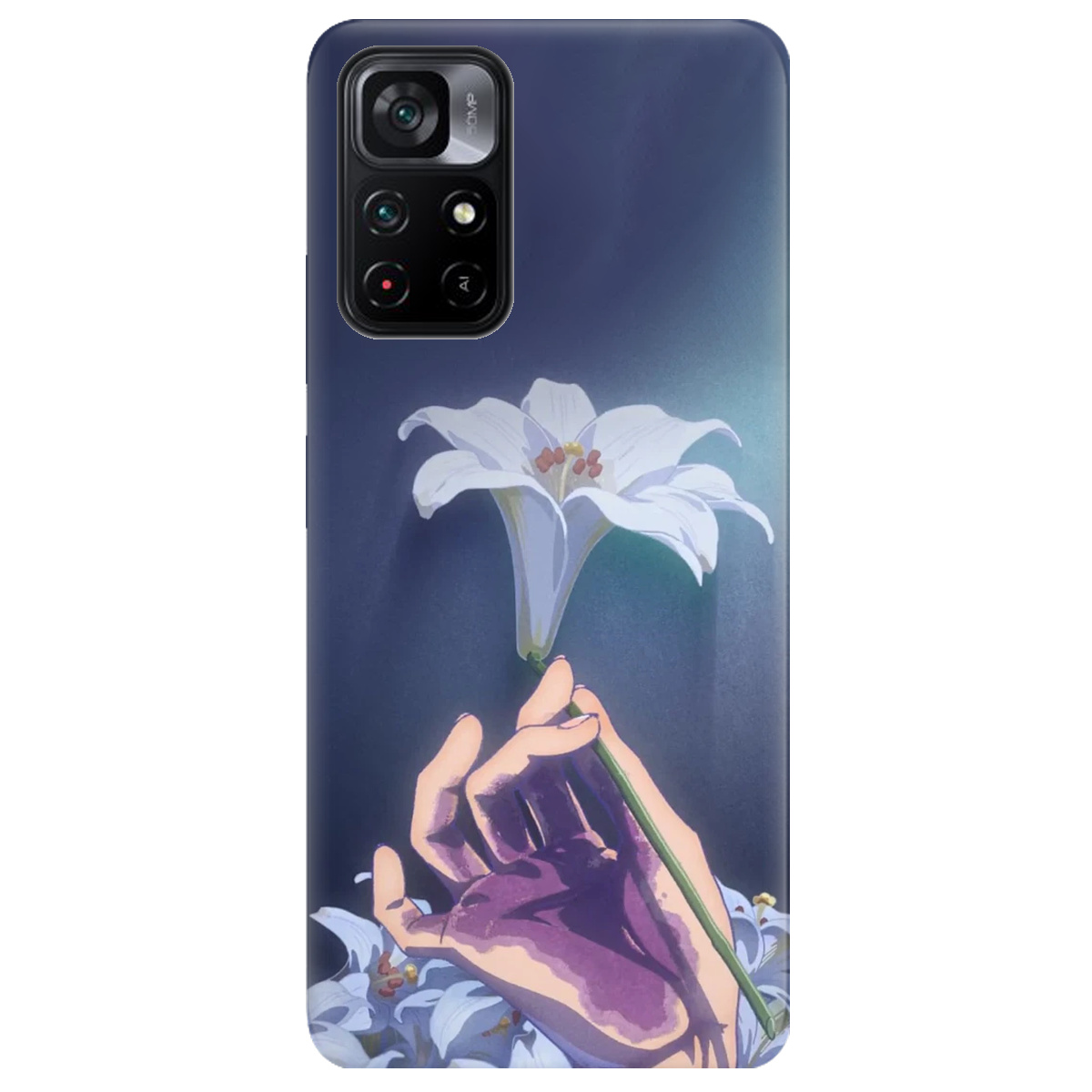 Чохол для Xiaomi Poco M4 Pro 5G White blossoms - фото 1 - Чохли для телефонів