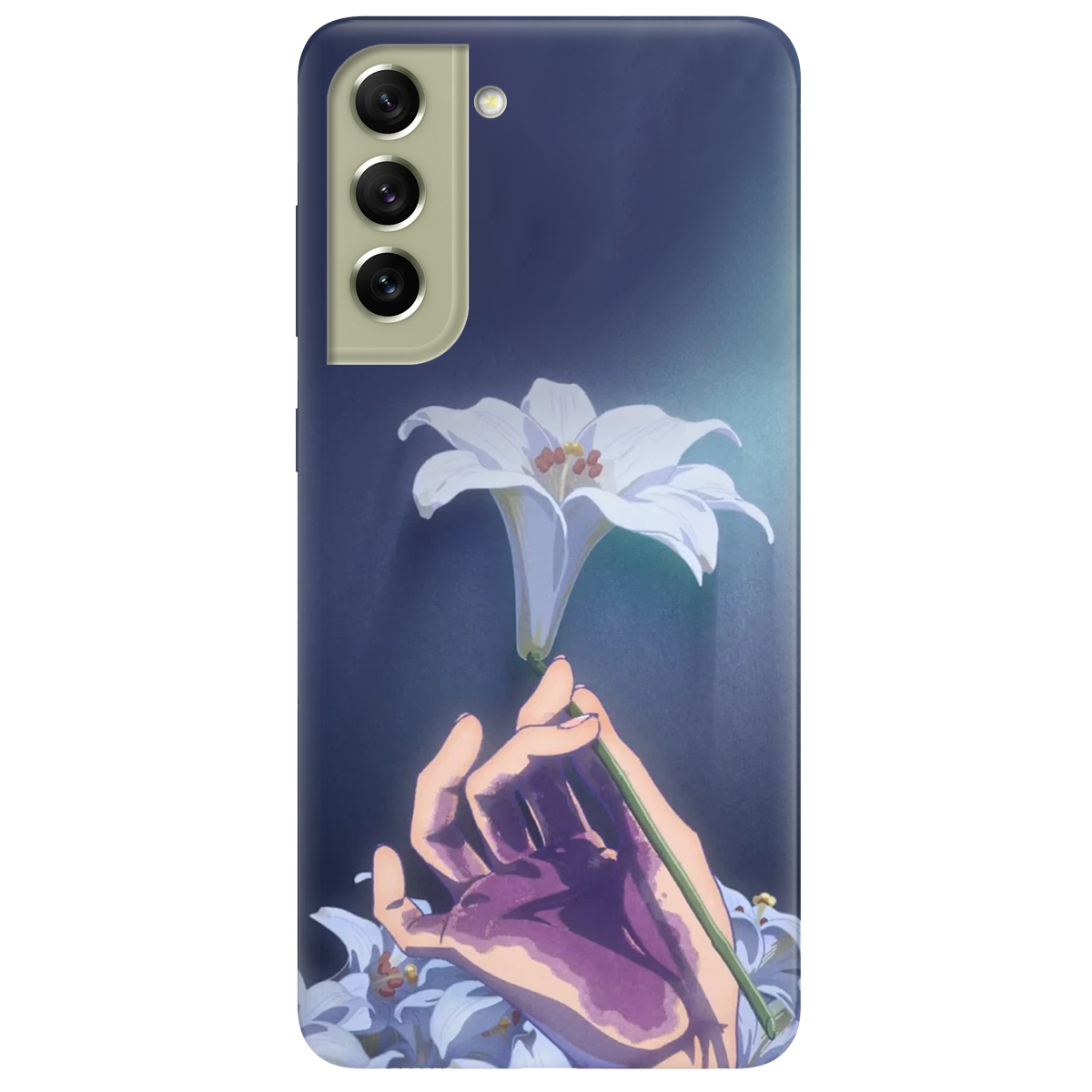 Чехол для Samsung Galaxy S21 FE White blossoms - фото 1 Чехол для Samsung Galaxy S21 FE White blossoms - фото 1 - Чехлы для телефонов