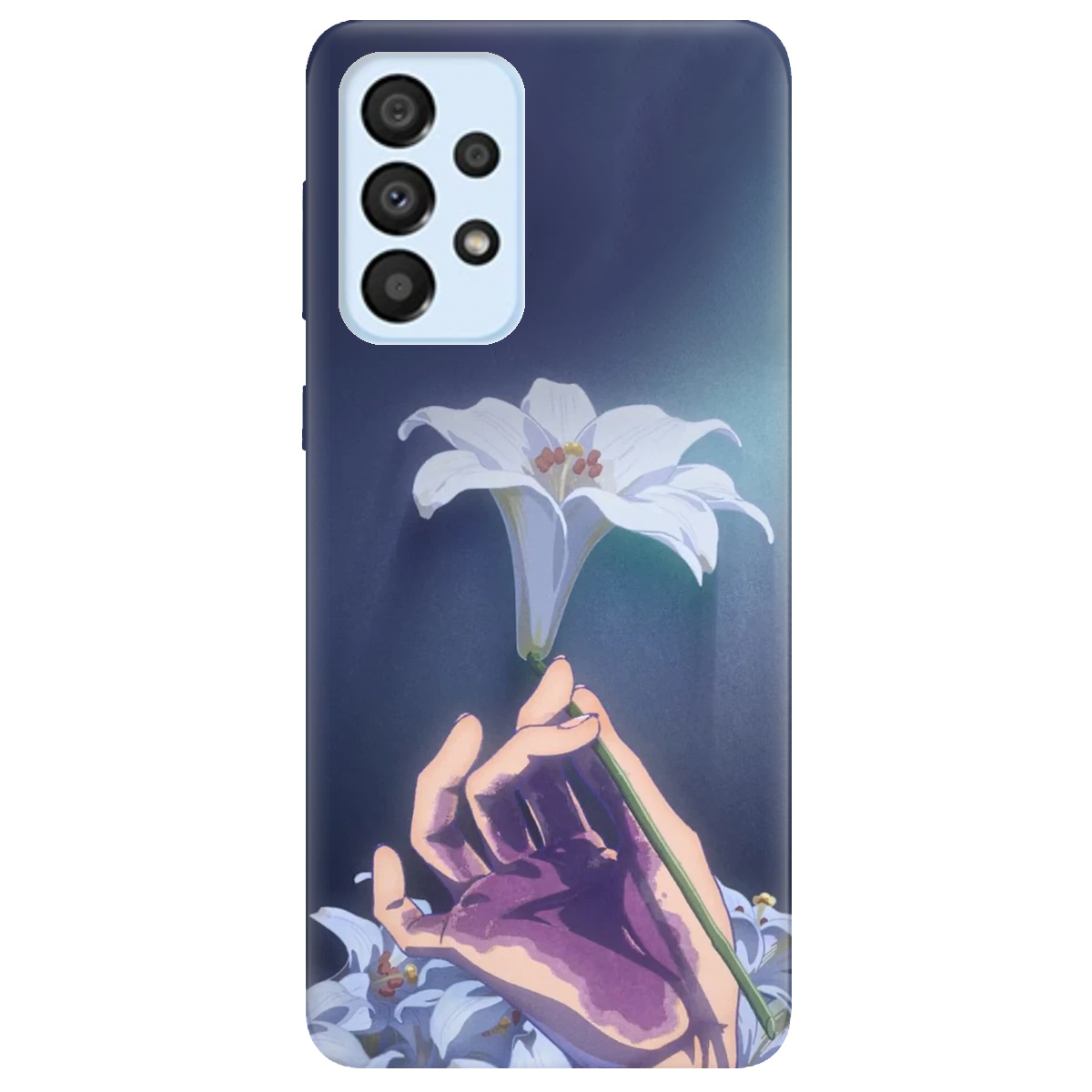 Чехол для Samsung Galaxy A33 White blossoms - фото 1 - Чехлы для телефонов