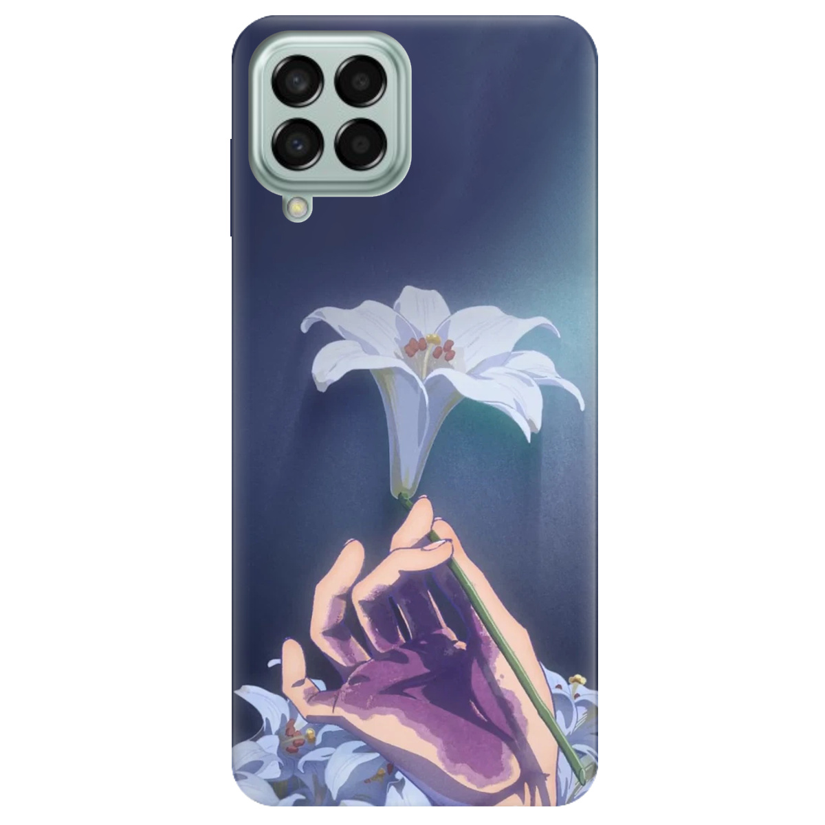 Чохол для Samsung Galaxy M53 White blossoms - фото 1 - Чохли для телефонів