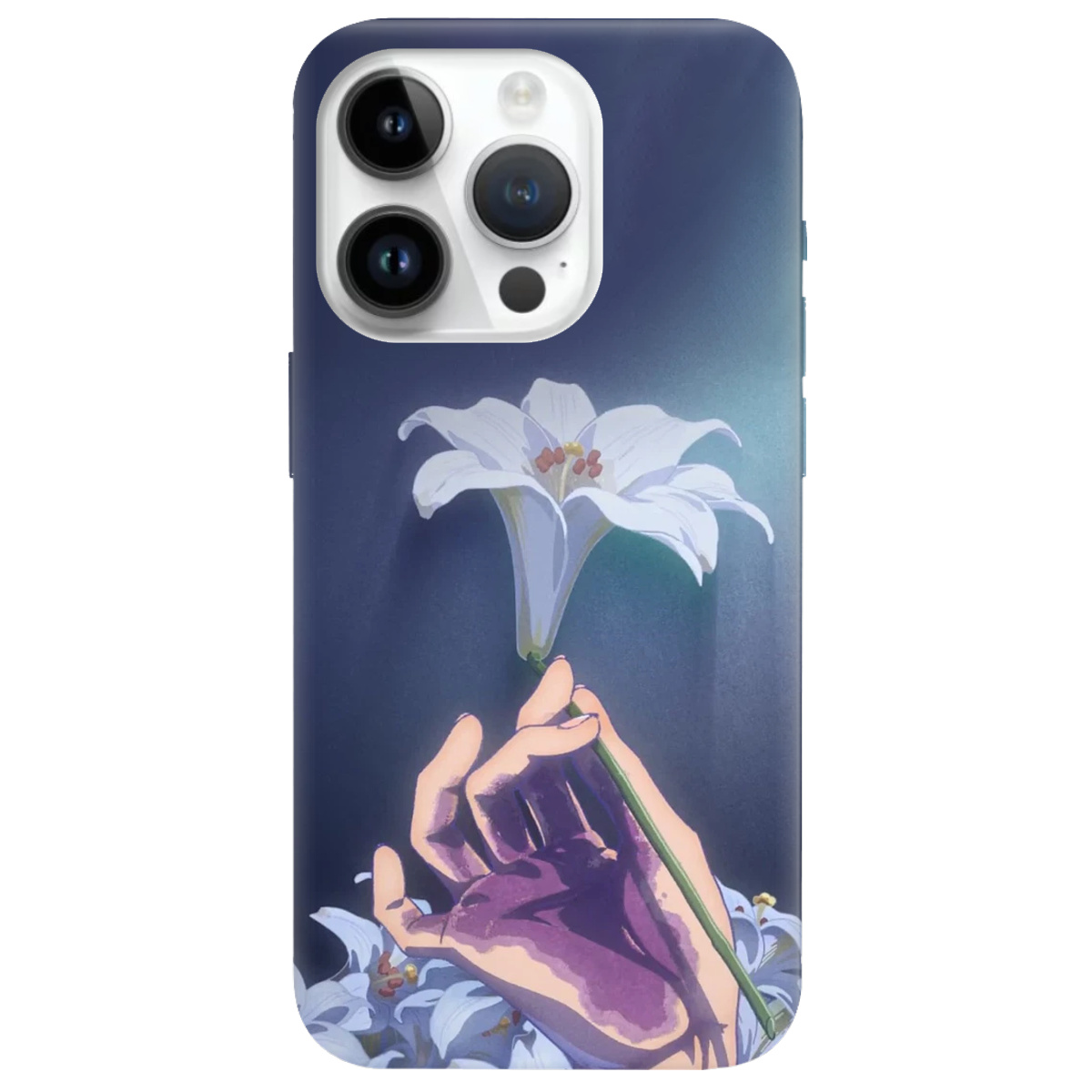 Чехол для Apple iPhone 14 Pro Max White blossoms - фото 1 Чехол для Apple iPhone 14 Pro Max White blossoms - фото 1 - Чехлы для телефонов