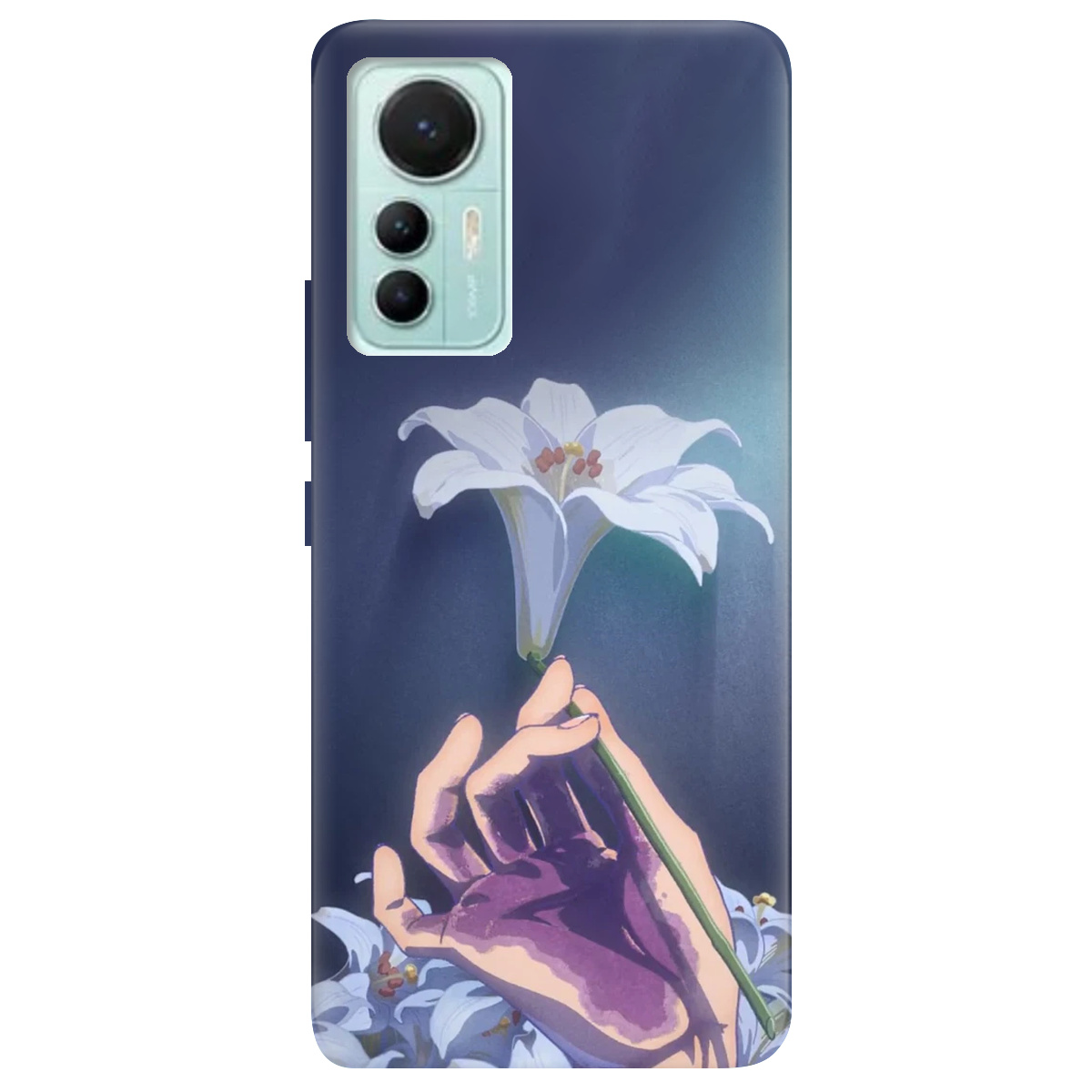 Чехол для Xiaomi 12 Lite White blossoms - фото 1 - Чехлы для телефонов