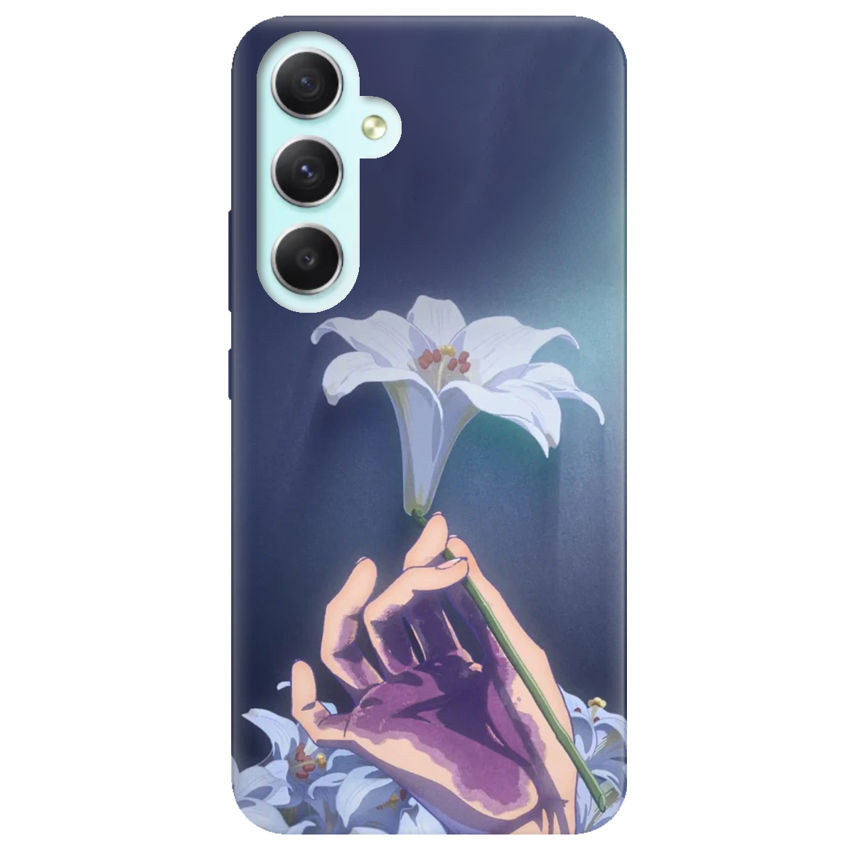 Чехол для Samsung Galaxy A34 White blossoms - фото 1 - Чехлы для телефонов