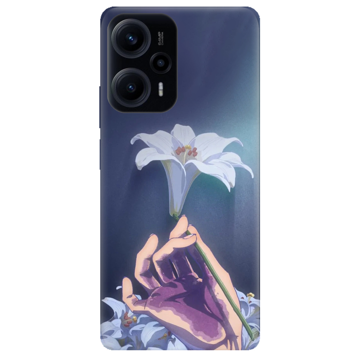 Чохол для Xiaomi Poco F5 White blossoms - фото 1 - Чохли для телефонів