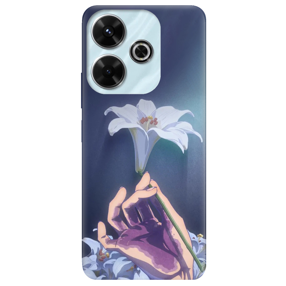 Чохол для Xiaomi Redmi 13 White blossoms - фото 1 Чохол для Xiaomi Redmi 13 White blossoms - фото 1 - Чохли для телефонів