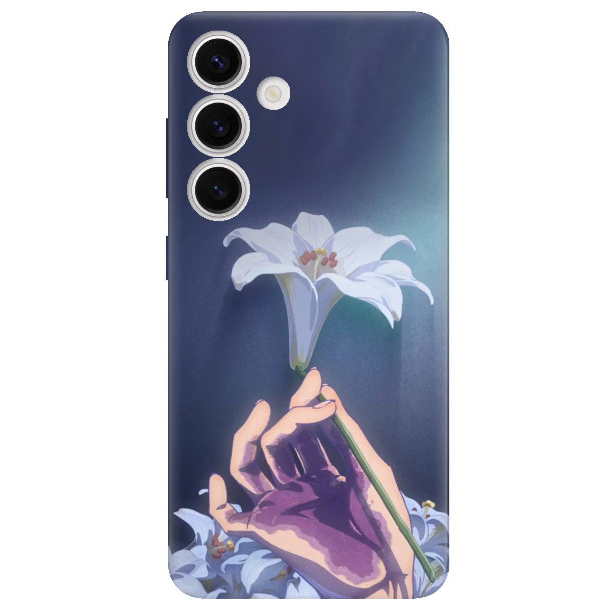 Чехол для Samsung Galaxy S25 White blossoms - фото 1 - Чехлы для телефонов