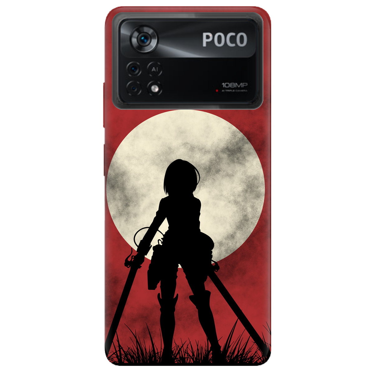 Чохол для Xiaomi Poco X4 Pro 5G Мікаса - фото 1 Чохол для Xiaomi Poco X4 Pro 5G Мікаса - фото 1 - Чохли для телефонів