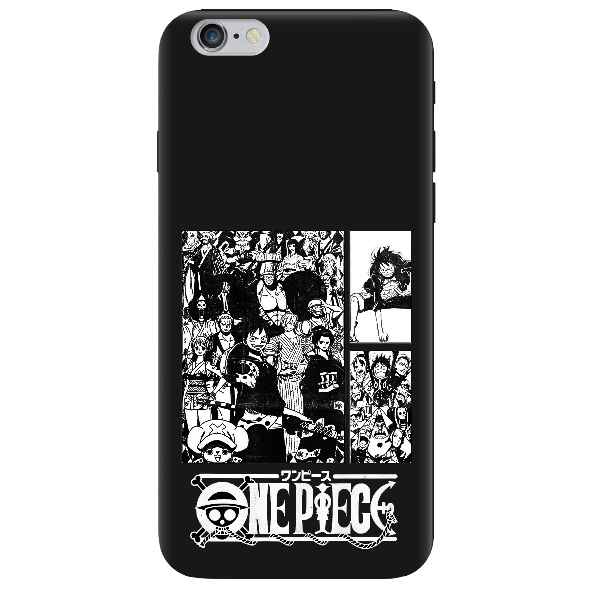 Чохол для Apple iPhone 6 Plus / 6S Plus чорний матовий soft touch Panels - фото 1 - Чохли для телефонів