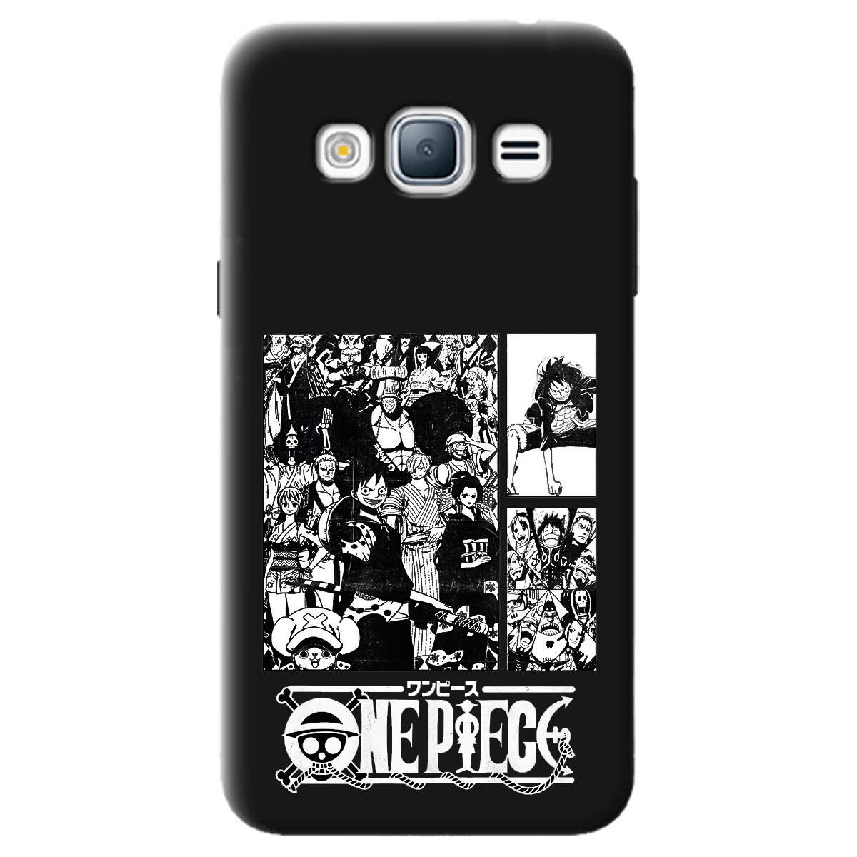 Чехол для Samsung Galaxy J3 2016 черный матовый soft touch Panels - фото 1 - Чехлы для телефонов