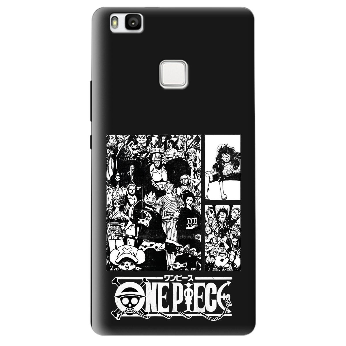 Чехол для Huawei P9 Lite черный матовый soft touch Panels - фото 1 - Чехлы для телефонов