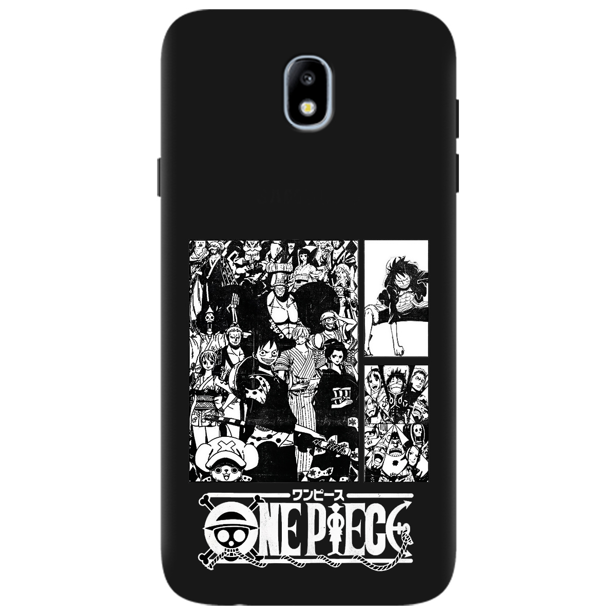 Чохол для Samsung Galaxy J7 2017 чорний матовий soft touch Panels - фото 1 - Чохли для телефонів