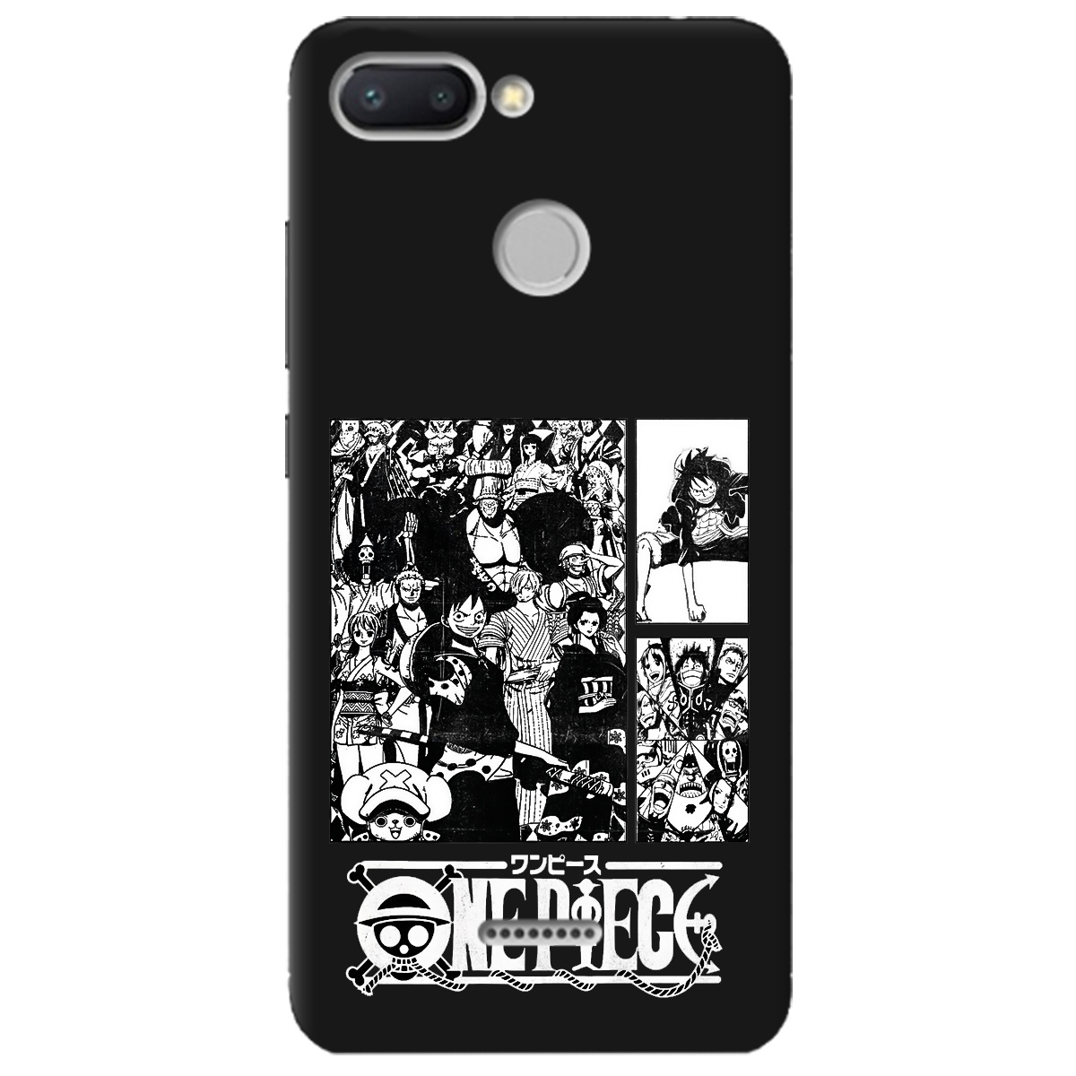 Чохол для Xiaomi Redmi 6 чорний матовий soft touch Panels - фото 1 - Чохли для телефонів