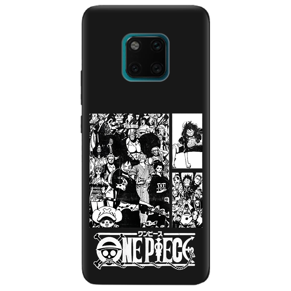 Чехол для Huawei Mate 20 Pro черный матовый soft touch Panels - фото 1 - Чехлы для телефонов