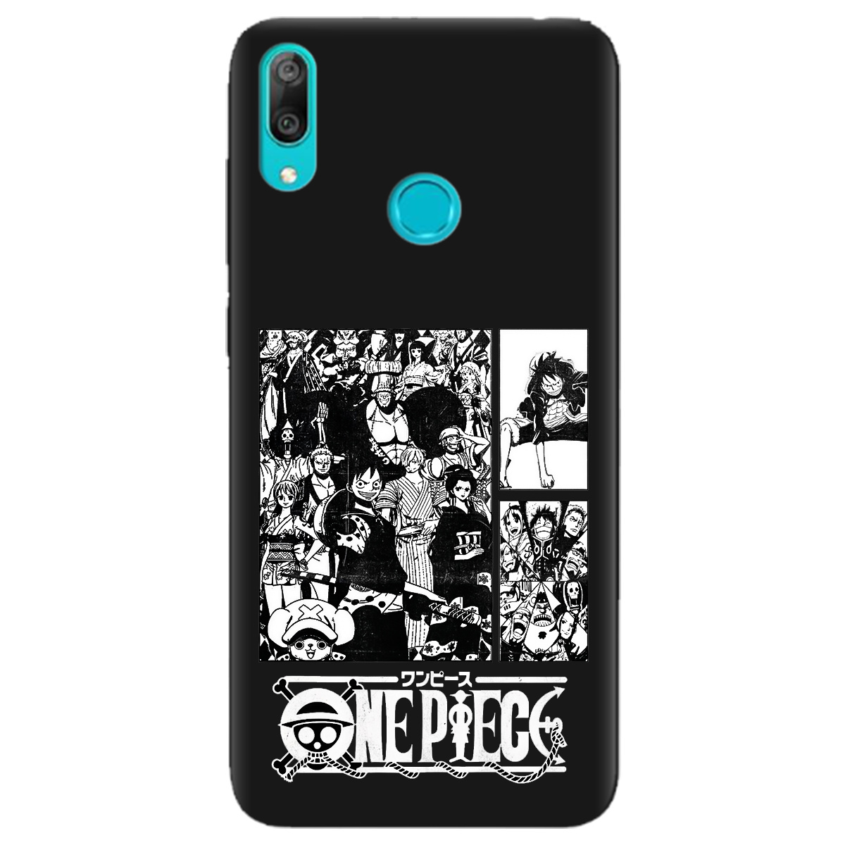 Чехол для Huawei Y7 2019 черный матовый soft touch Panels - фото 1 - Чехлы для телефонов