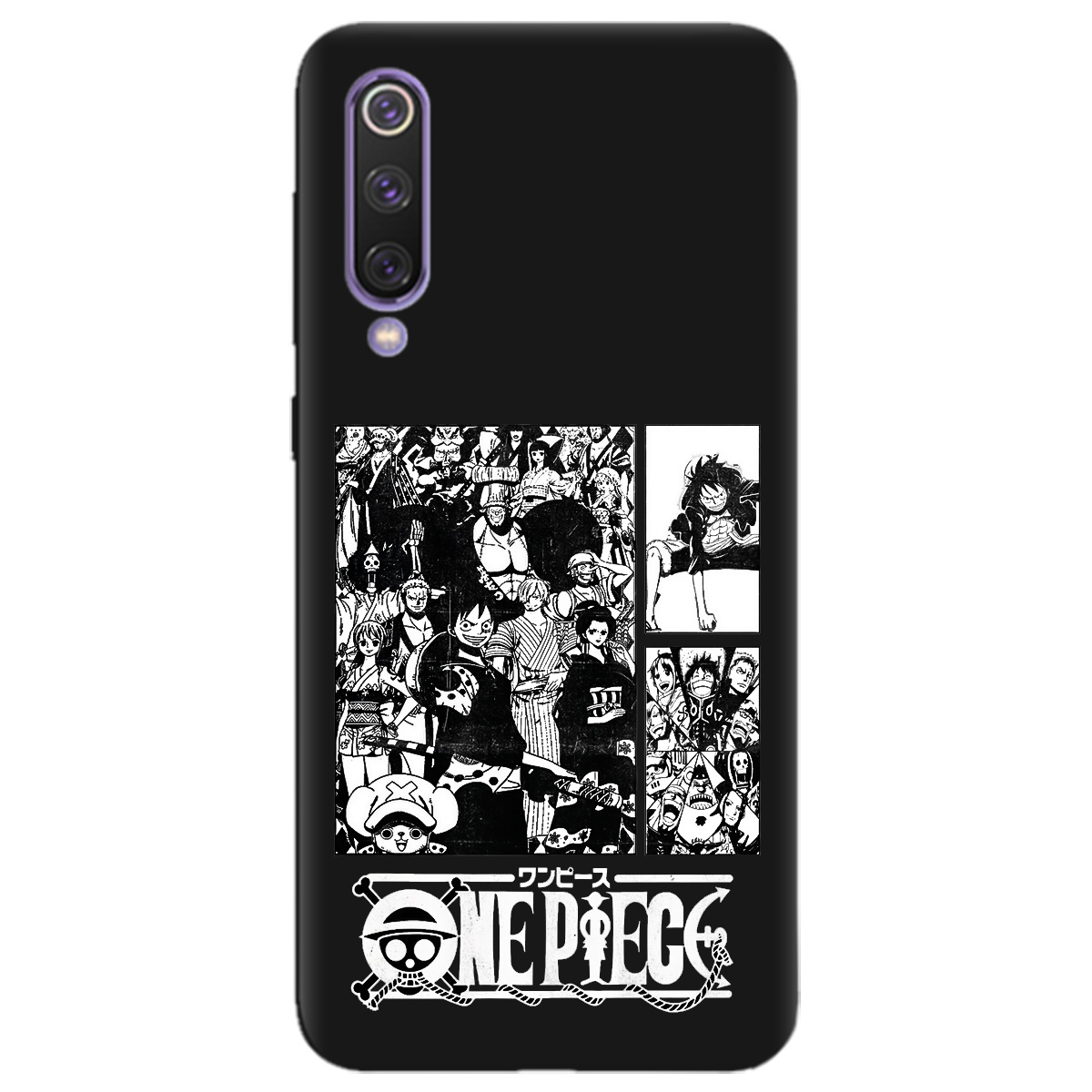 Чехол для Xiaomi Mi 9 SE черный матовый soft touch Panels - фото 1 - Чехлы для телефонов