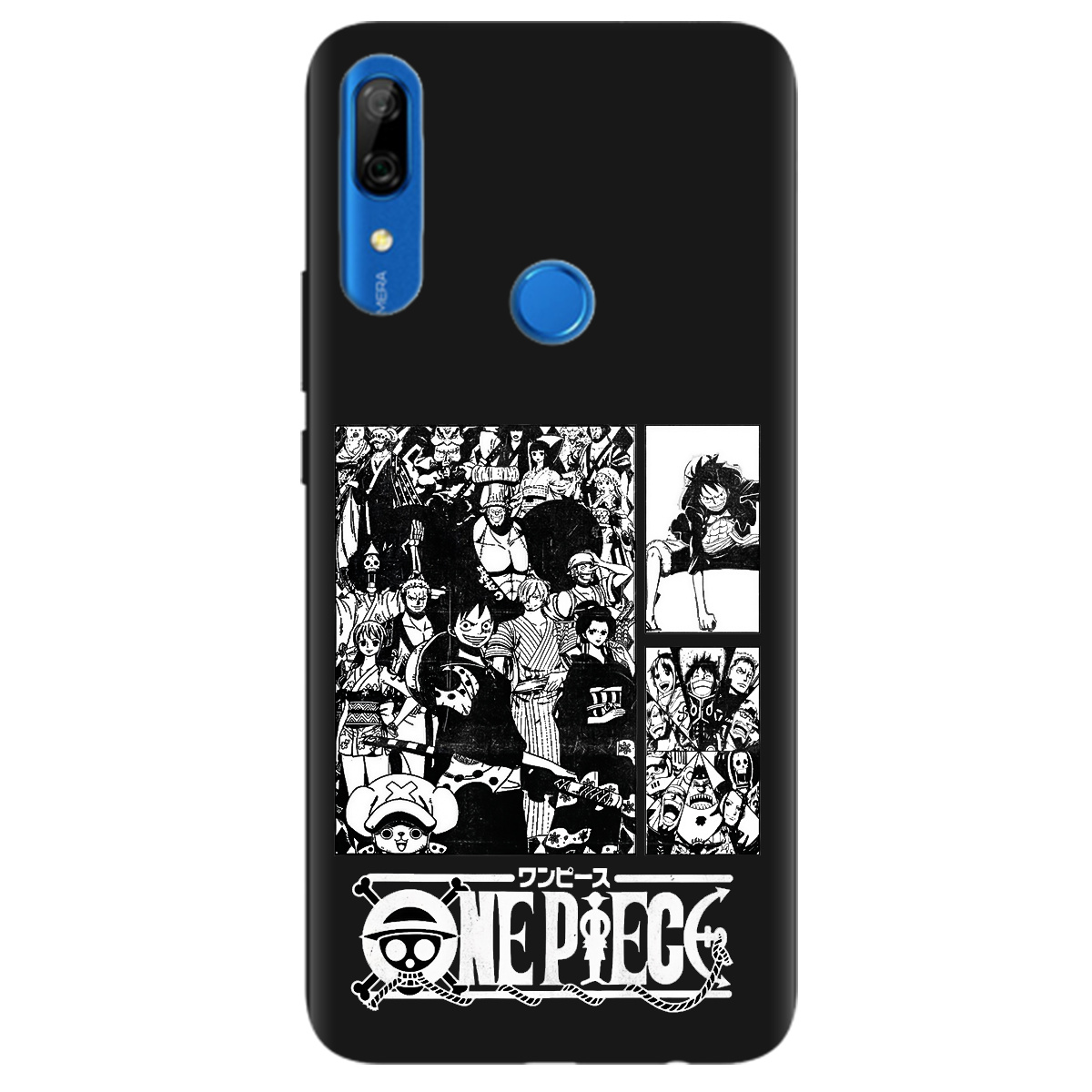 Чехол для Huawei P Smart Z черный матовый soft touch Panels - фото 1 - Чехлы для телефонов