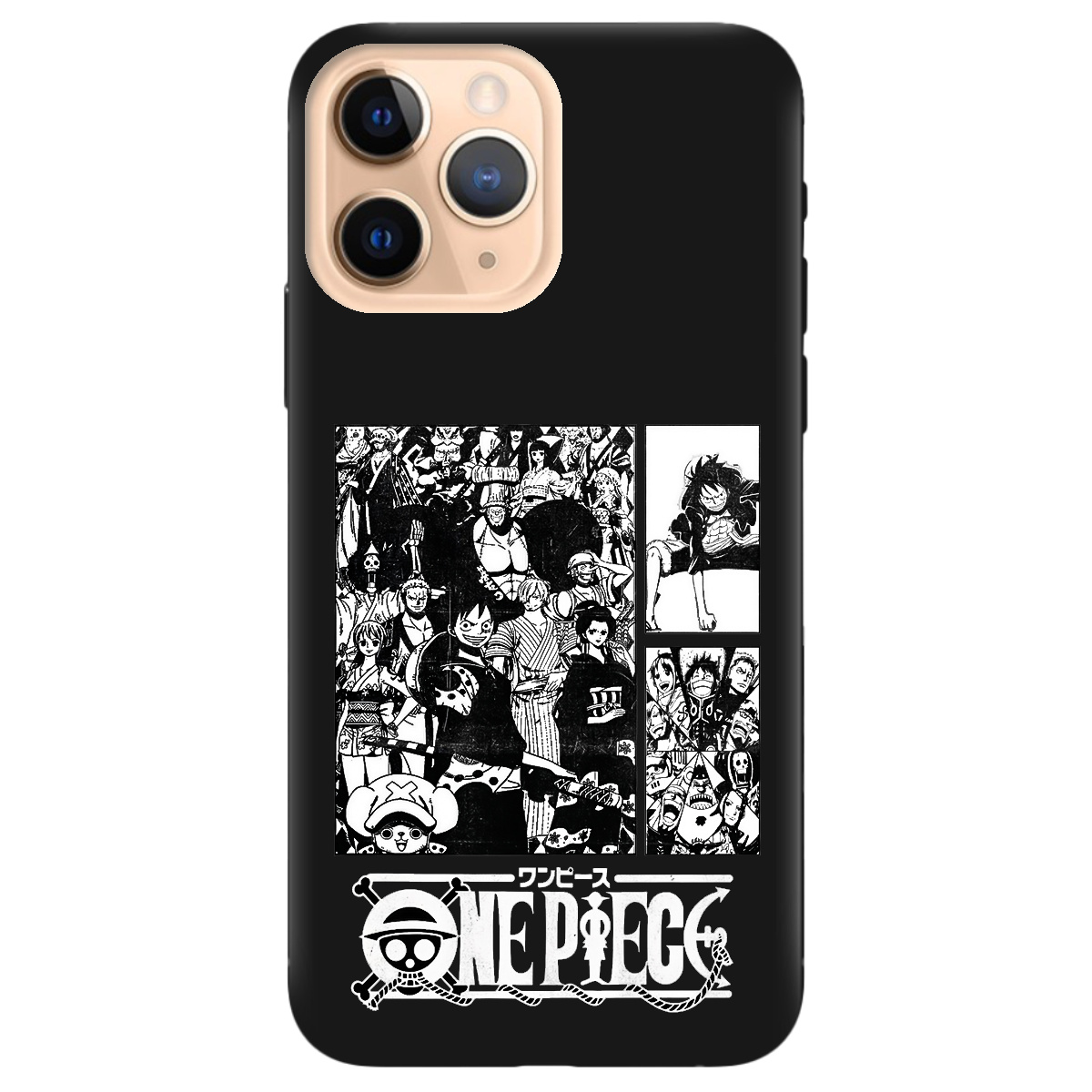 Чохол для Apple iPhone 11 Pro чорний матовий soft touch Panels - фото 1 - Чохли для телефонів