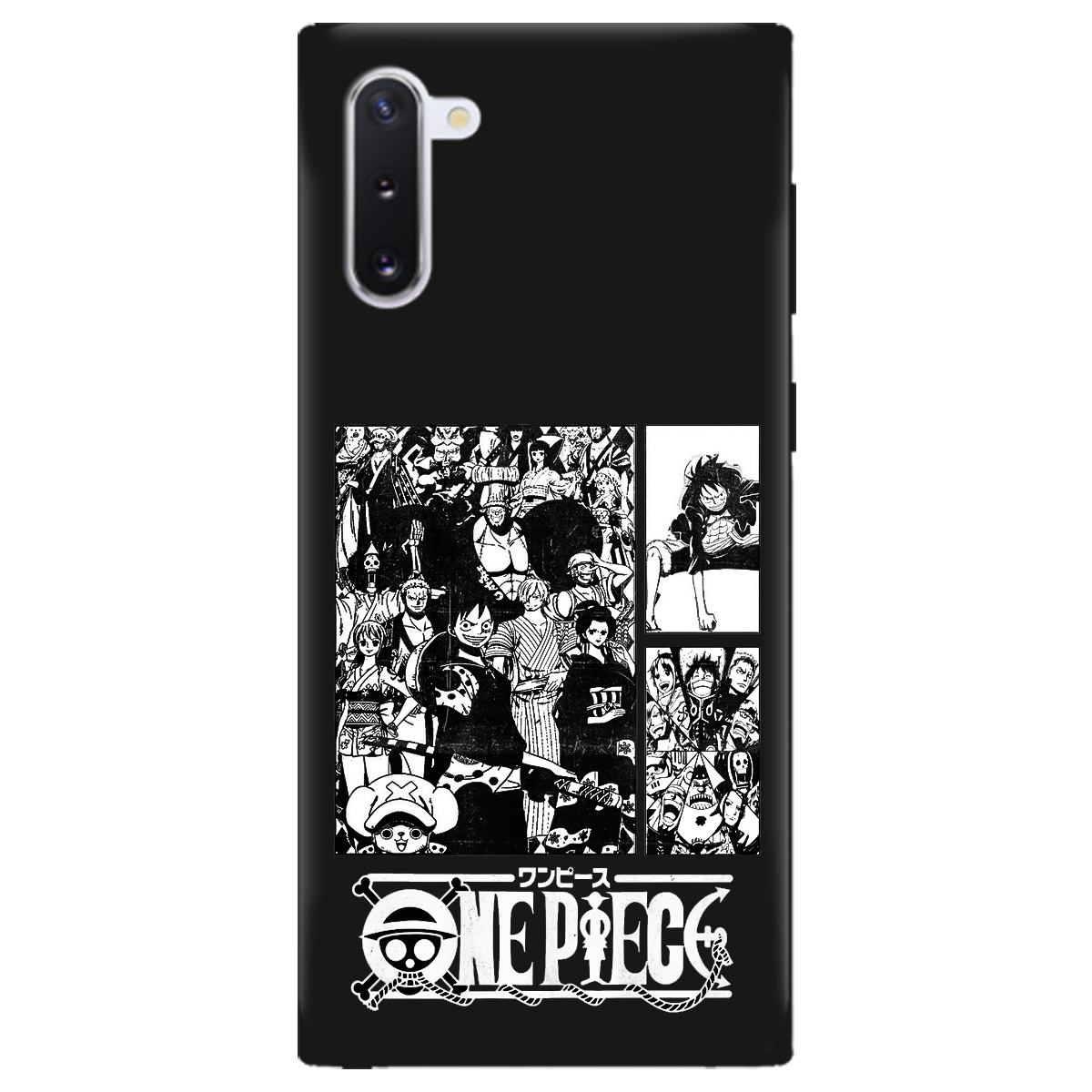 Чохол для Samsung Galaxy Note 10 чорний матовий soft touch Panels - фото 1 - Чохли для телефонів