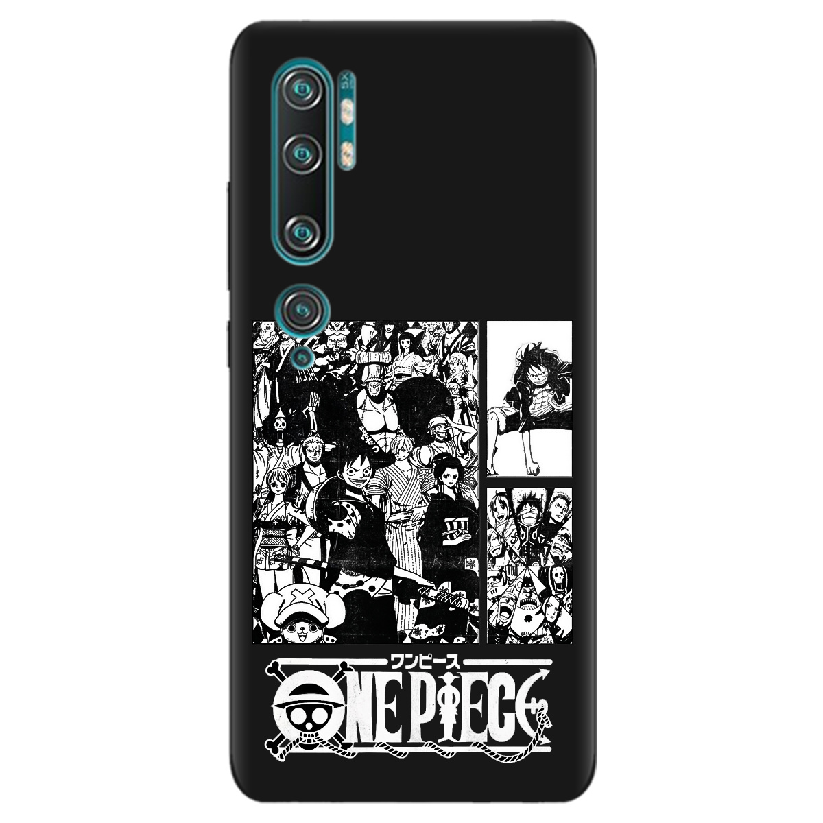 Чехол для Xiaomi Mi Note 10 черный матовый soft touch Panels - фото 1 - Чехлы для телефонов