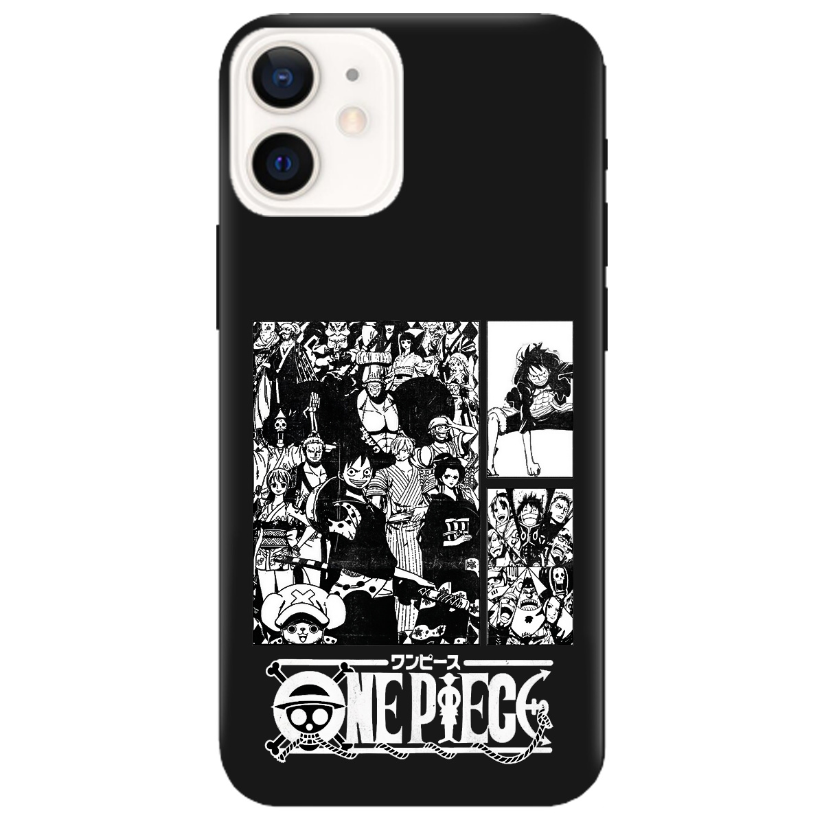 Чехол для Apple iPhone 12 черный матовый soft touch Panels - фото 1 - Чехлы для телефонов