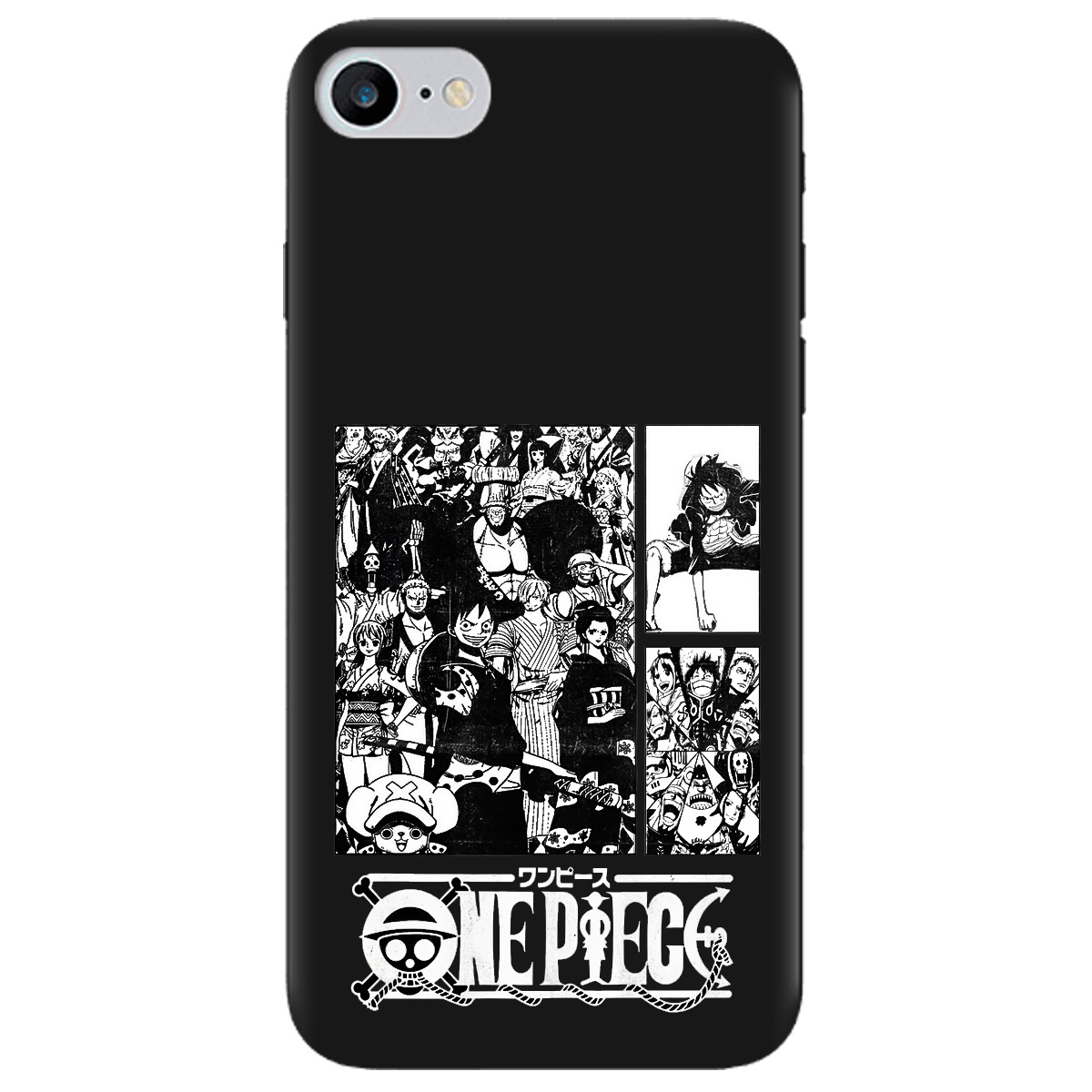 Чехол для Apple iPhone SE 2020 черный матовый soft touch Panels - фото 1 - Чехлы для телефонов