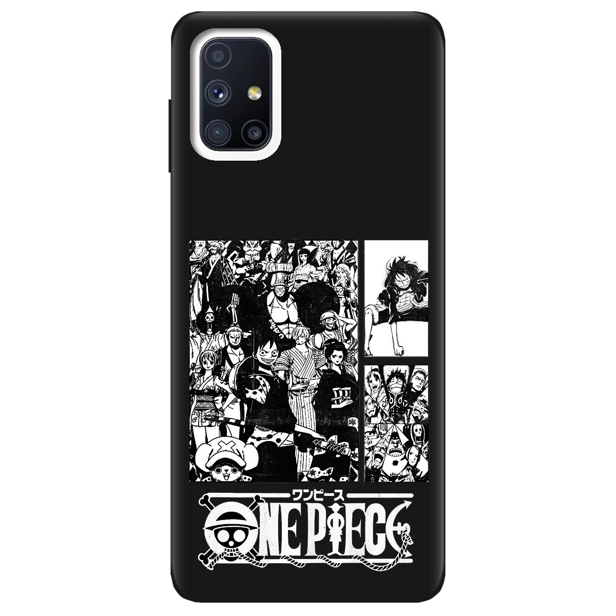 Чехол для Samsung Galaxy M51 черный матовый soft touch Panels - фото 1 - Чехлы для телефонов