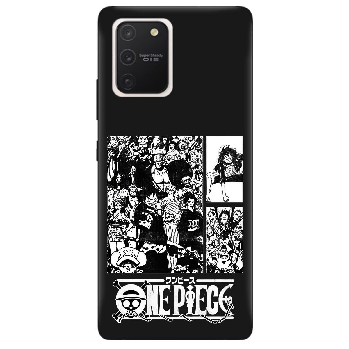 Чехол для Samsung Galaxy S10 Lite черный матовый soft touch Panels - фото 1 - Чехлы для телефонов